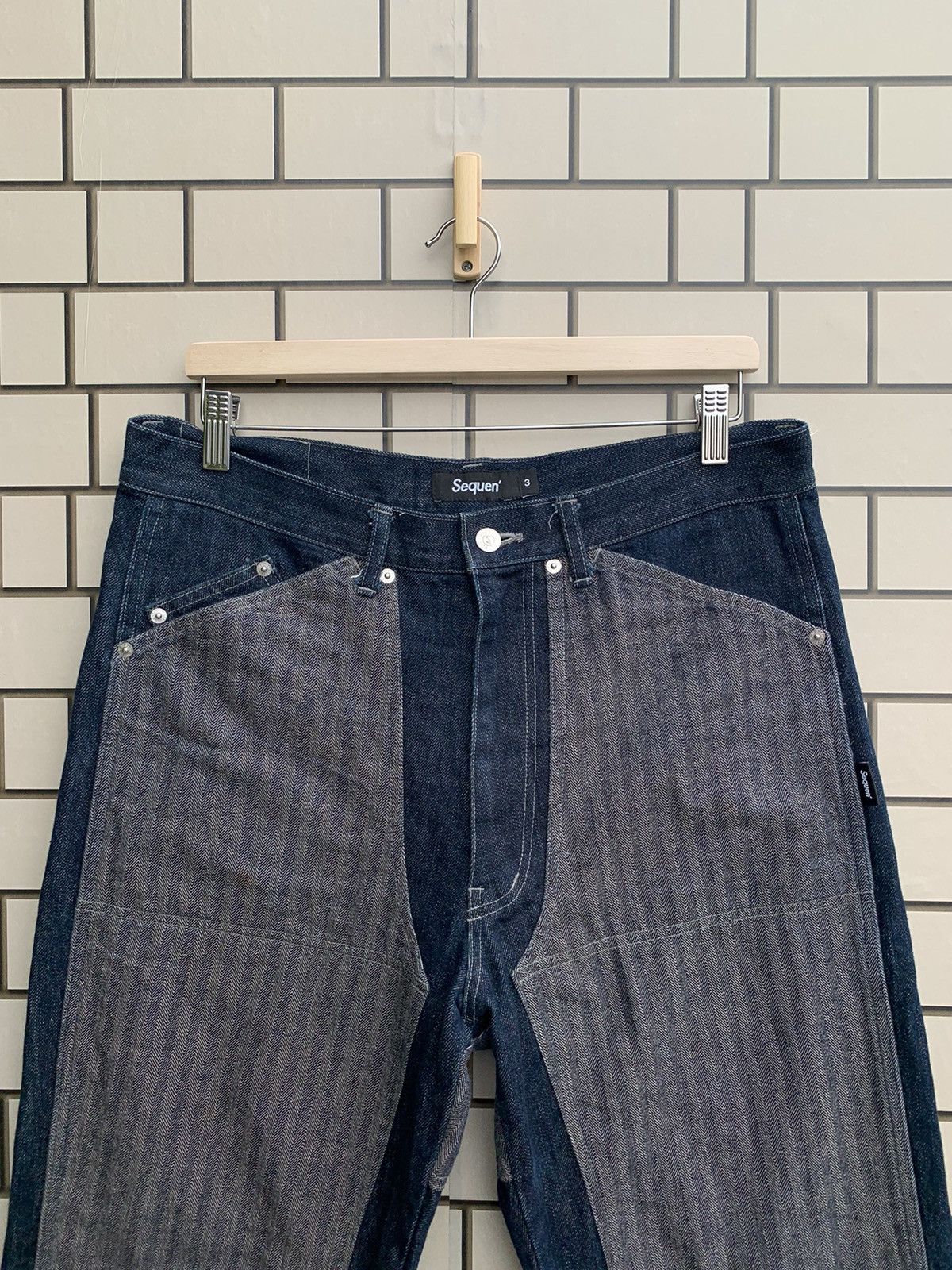 If Six Was Nine × Japanese Brand 🔥Japanese Brand Sequen Double Knee Carpenter Denim Pants Size US 34 / EU 50 - 3 Thumbnail