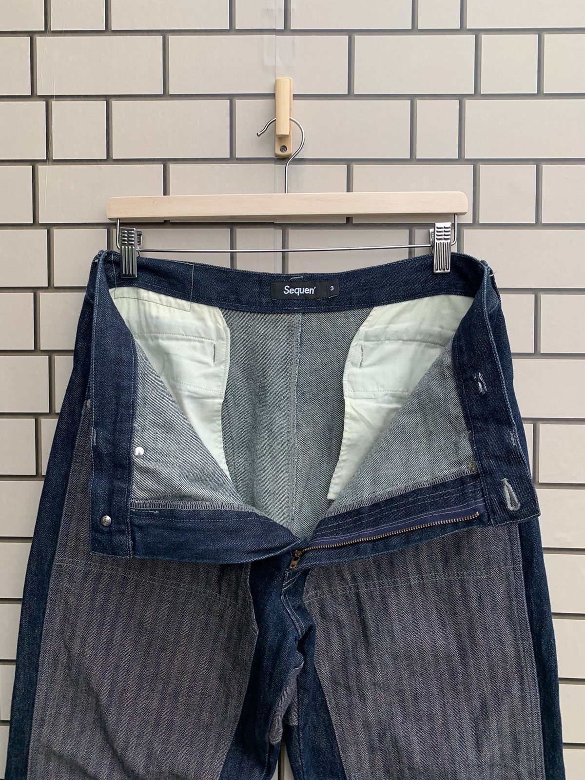 If Six Was Nine × Japanese Brand 🔥Japanese Brand Sequen Double Knee Carpenter Denim Pants Size US 34 / EU 50 - 13 Thumbnail
