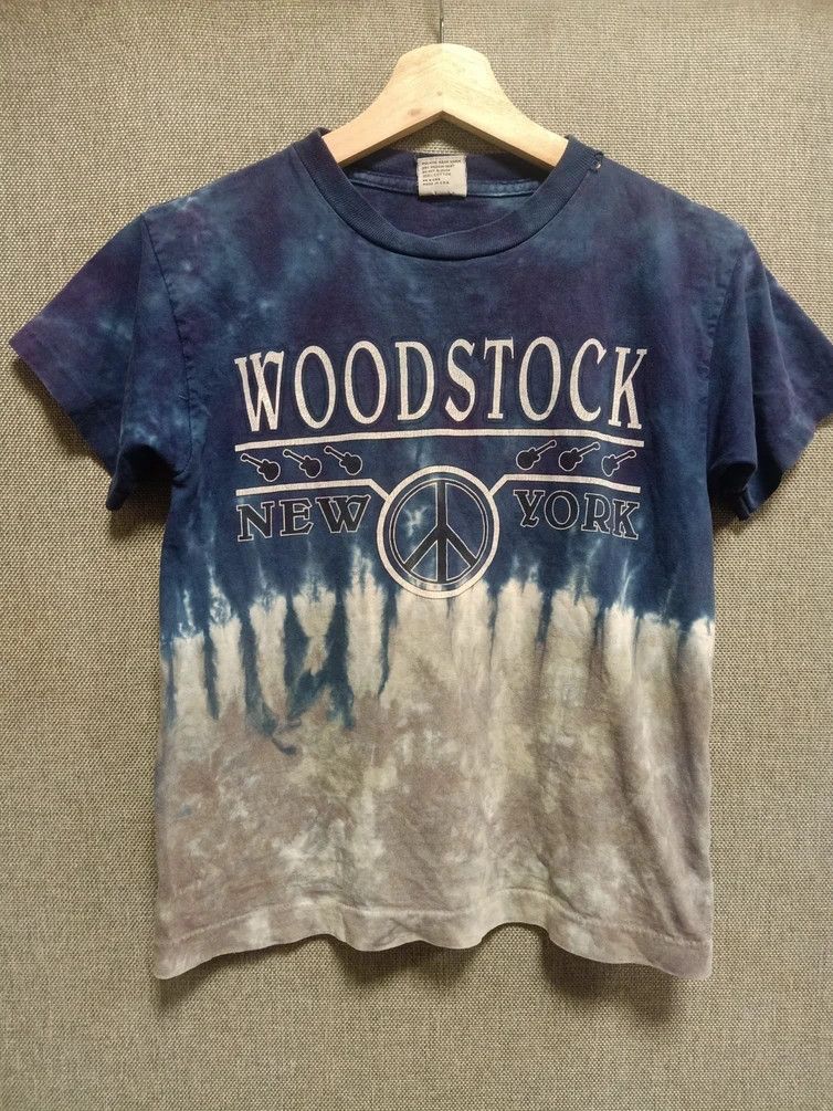 Band Tees vintage 90s t shirt tie dye woodstock new york Size US XS / EU 42 / 0 - 1 Thumbnail