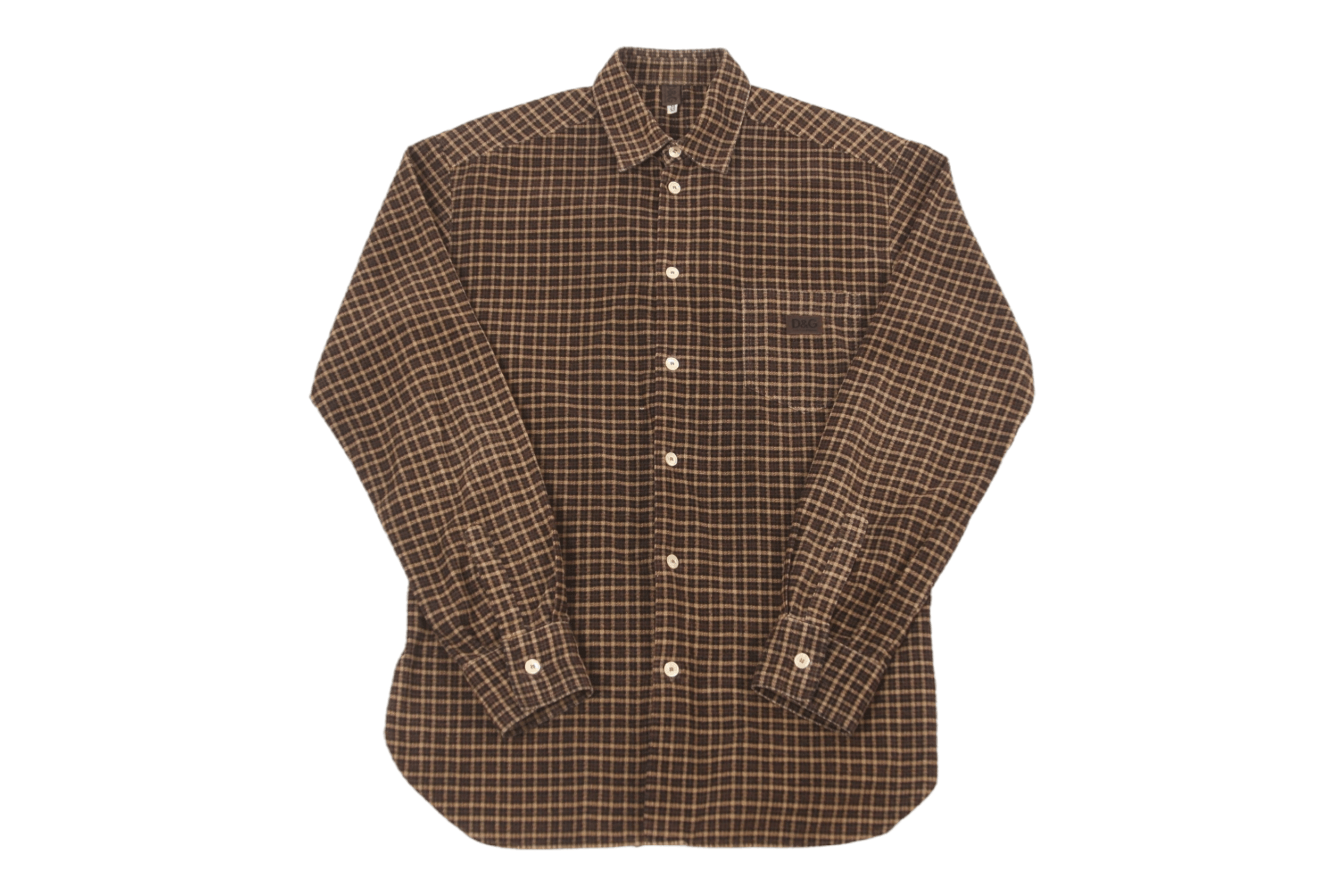 Dolce & Gabbana 💥 VTG 80s D&G Checkered Terry Cotton Casual Shirt Size US M / EU 48-50 / 2 - 1 Thumbnail