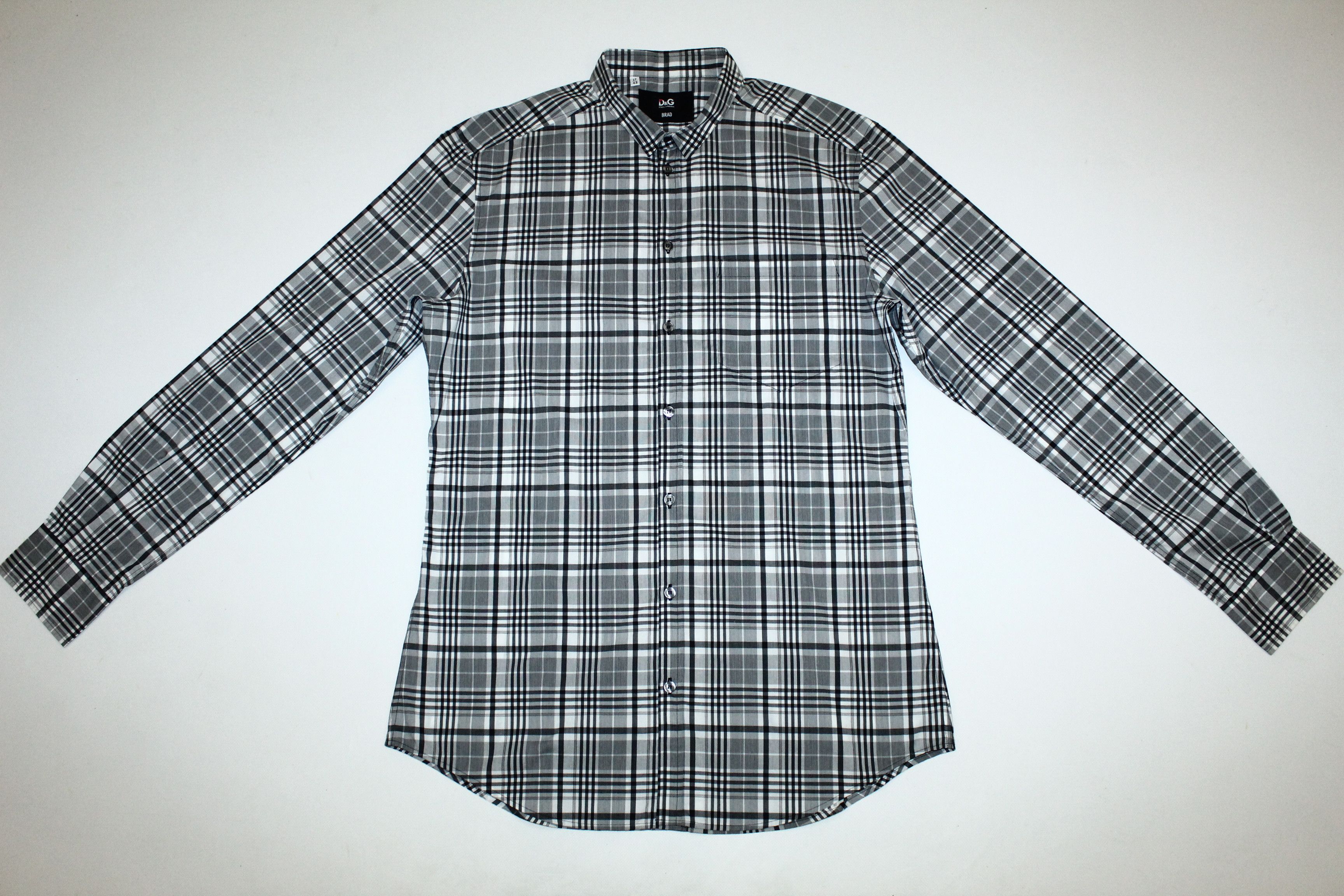 Dolce & Gabbana Dolce & Gabbana Brad muscle fit checkered cotton nylon shirt Size US XL / EU 56 / 4 - 8 Thumbnail