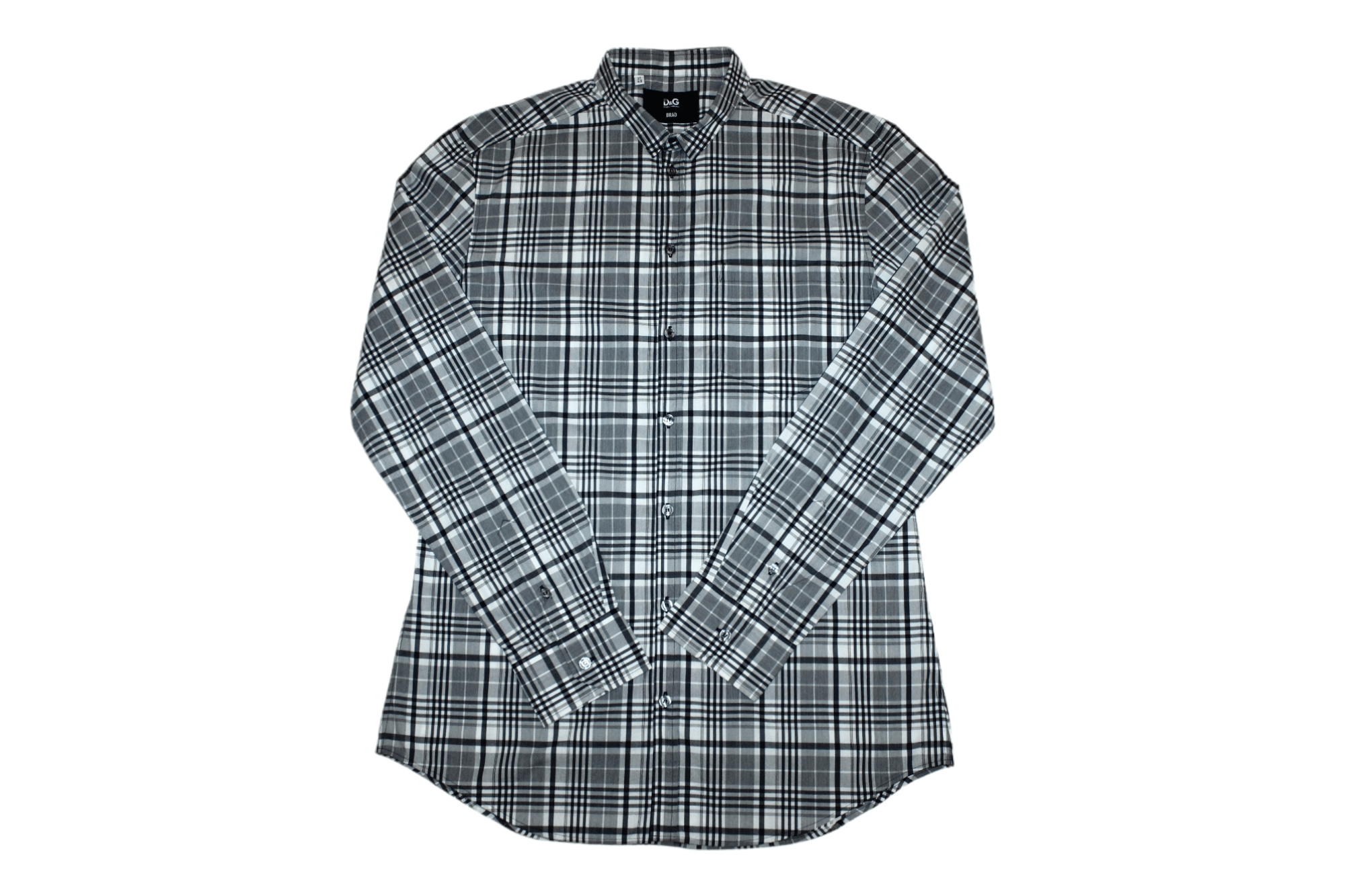 Dolce & Gabbana Dolce & Gabbana Brad muscle fit checkered cotton nylon shirt Size US XL / EU 56 / 4 - 1 Thumbnail