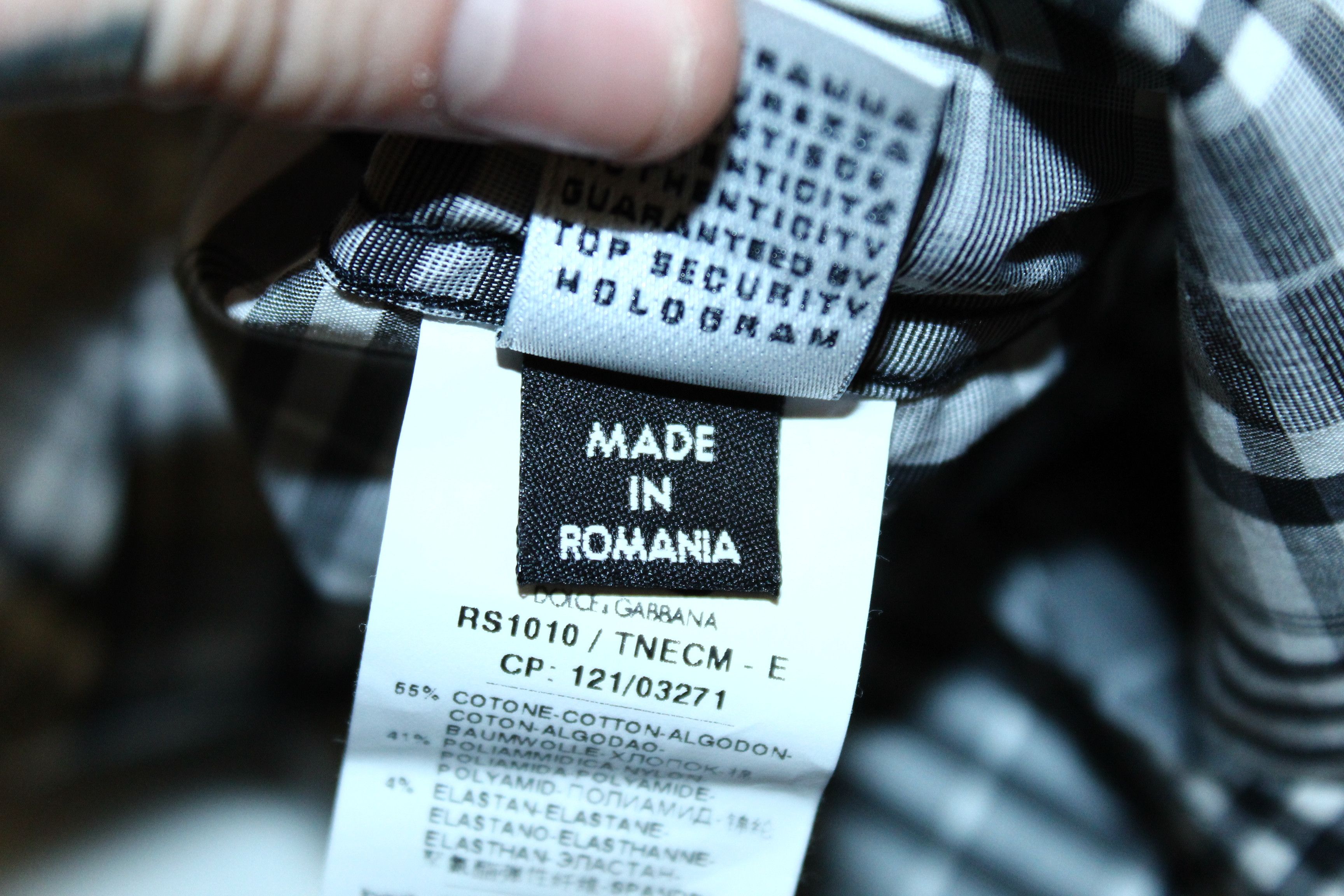 Dolce & Gabbana Dolce & Gabbana Brad muscle fit checkered cotton nylon shirt Size US XL / EU 56 / 4 - 6 Thumbnail
