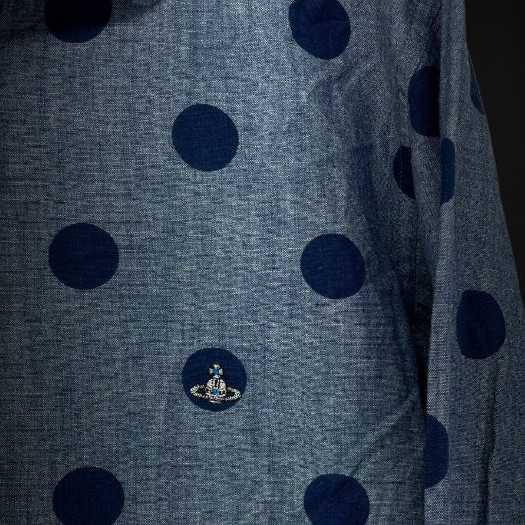 Vivienne Westwood Man - Dotted Chambray - L/S Button Up Shirt Size US M / EU 48-50 / 2 - 3 Thumbnail