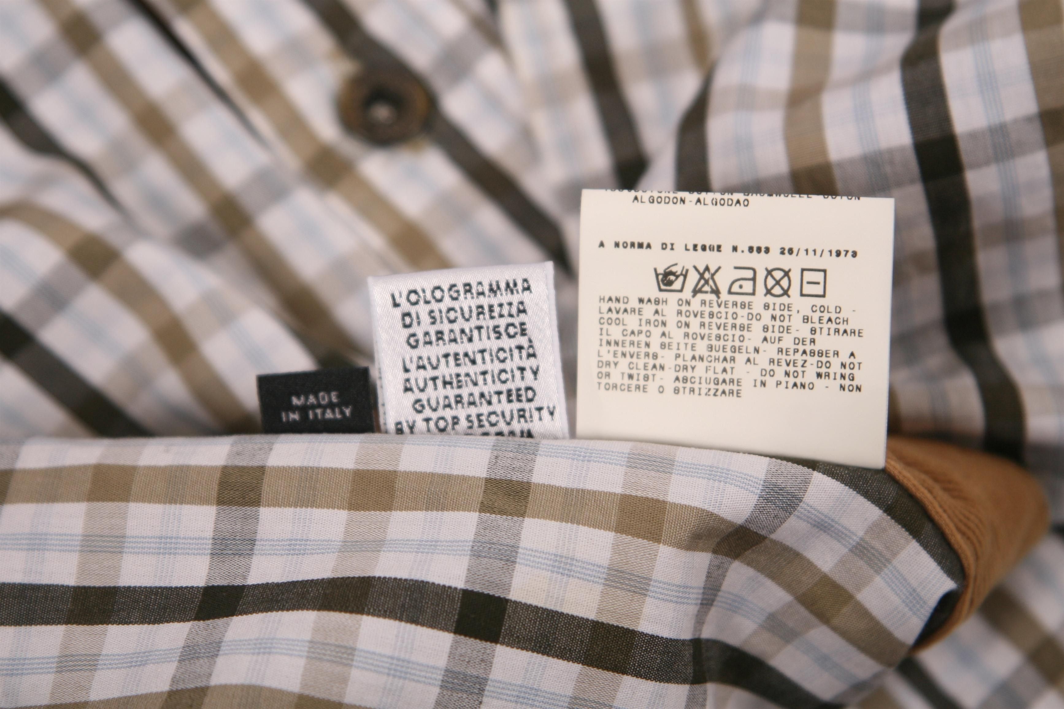 Dolce & Gabbana Dolce & Gabbana Sheriff Style Pin Tattersall Western Shirt Size US M / EU 48-50 / 2 - 9 Thumbnail