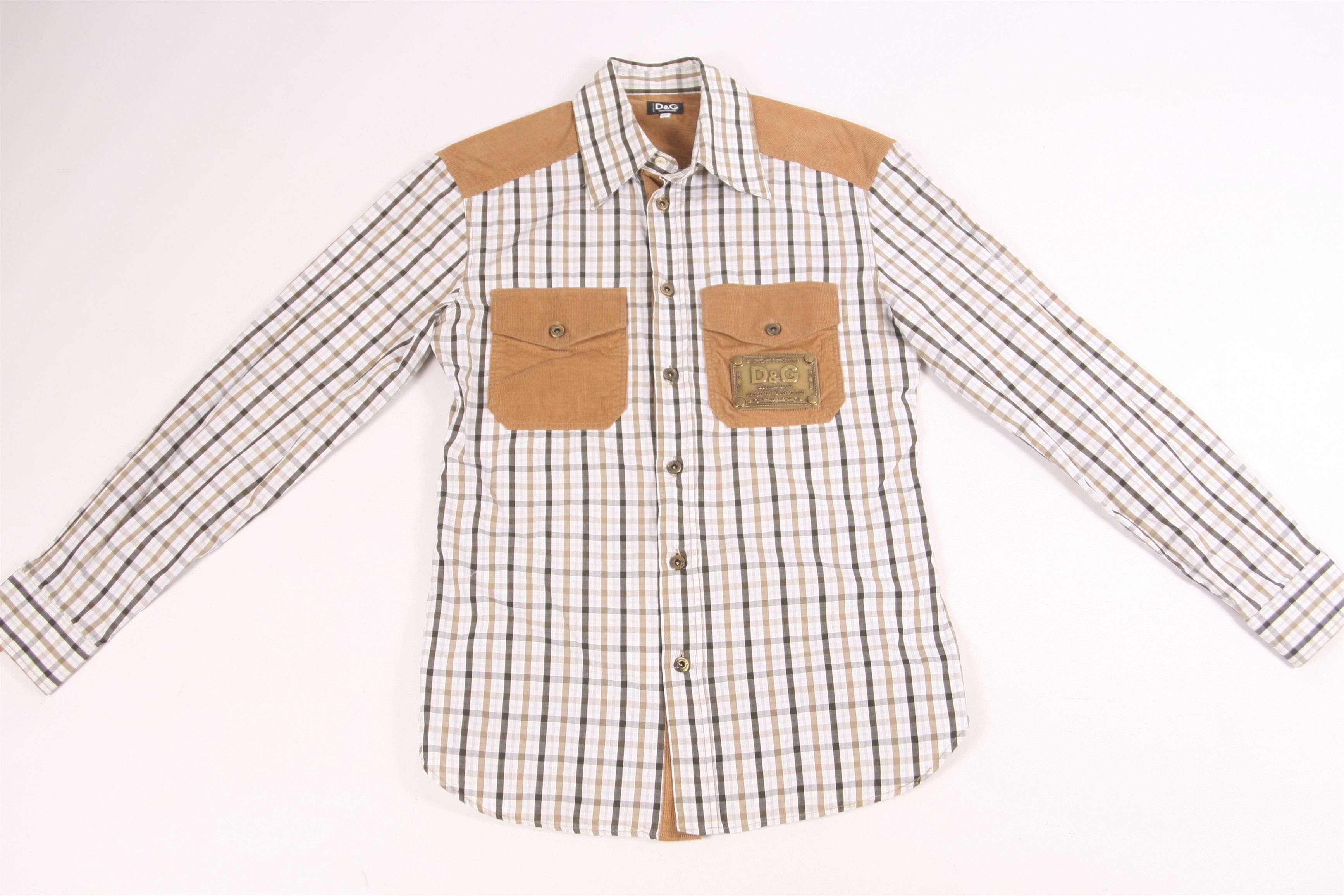 Dolce & Gabbana Dolce & Gabbana Sheriff Style Pin Tattersall Western Shirt Size US M / EU 48-50 / 2 - 3 Thumbnail
