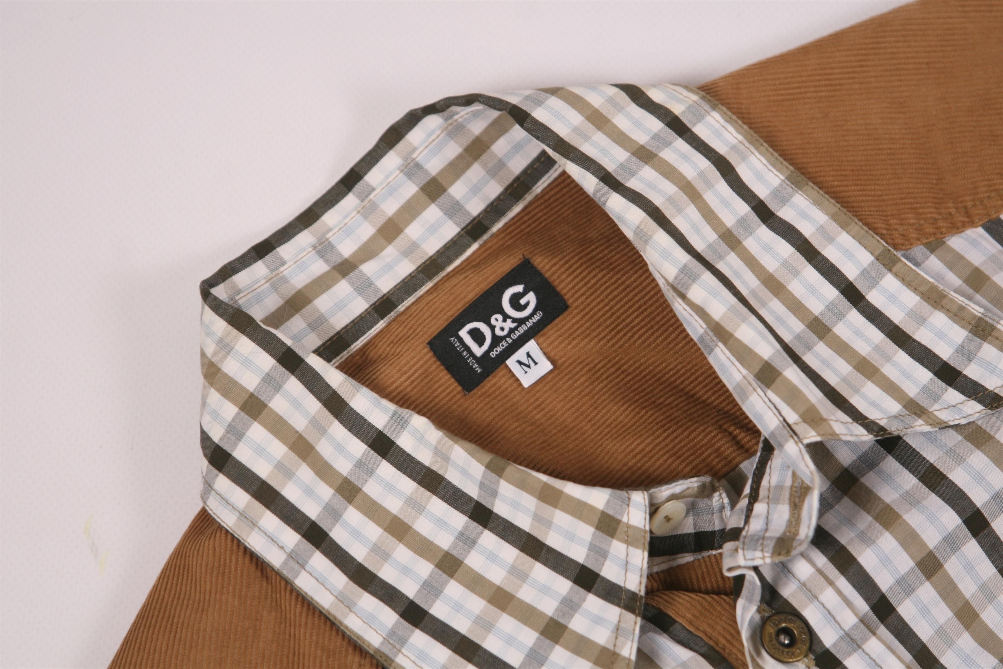 Dolce & Gabbana Dolce & Gabbana Sheriff Style Pin Tattersall Western Shirt Size US M / EU 48-50 / 2 - 6 Thumbnail