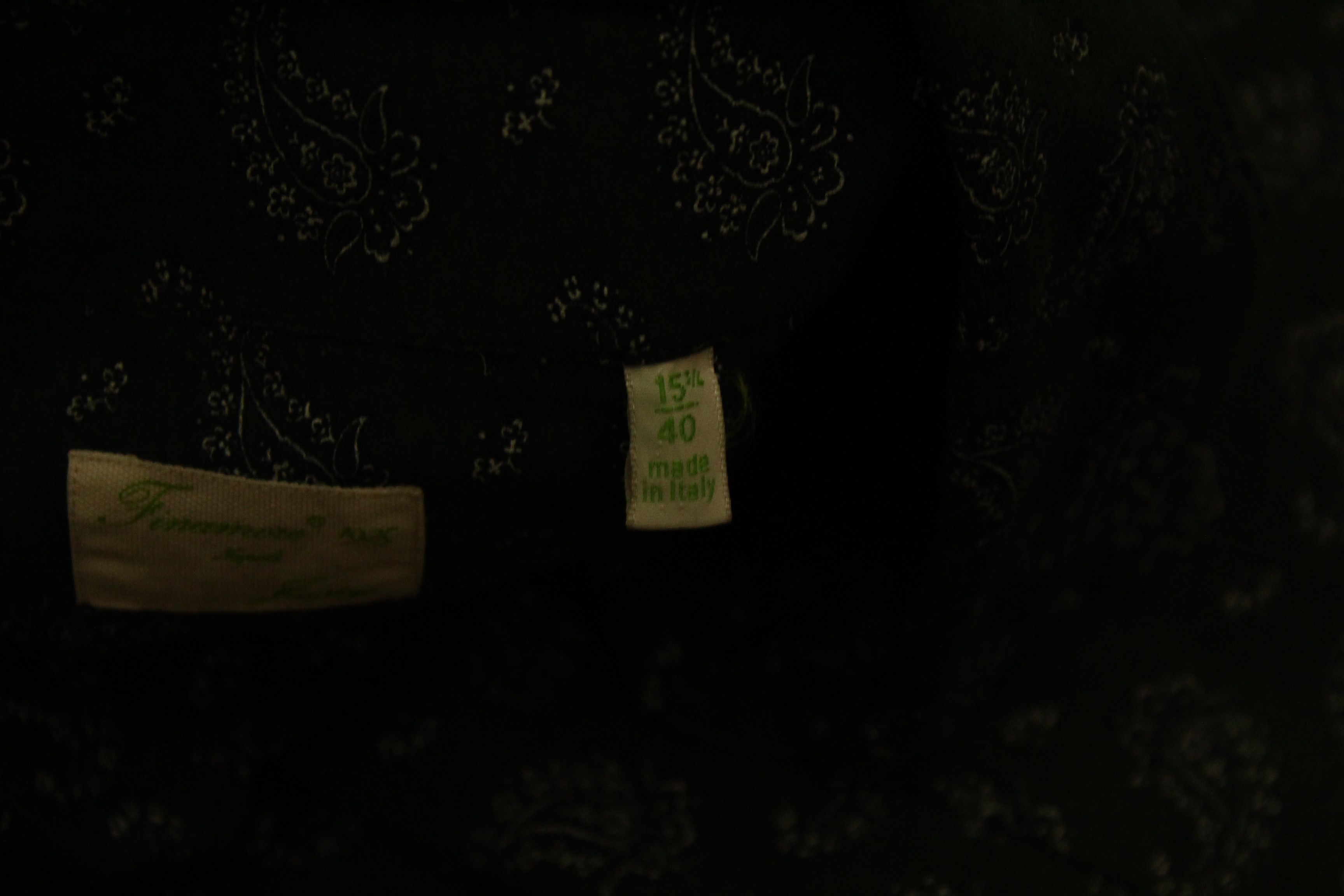 Finamore Finamore 1925 Napoli Paisley Cutaway Woven Cotton Shirt Size US S / EU 44-46 / 1 - 8 Thumbnail