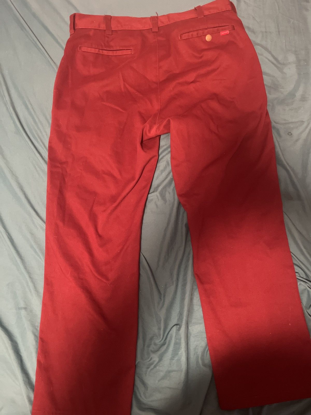 Supreme Supreme Red Work Pants | Grailed