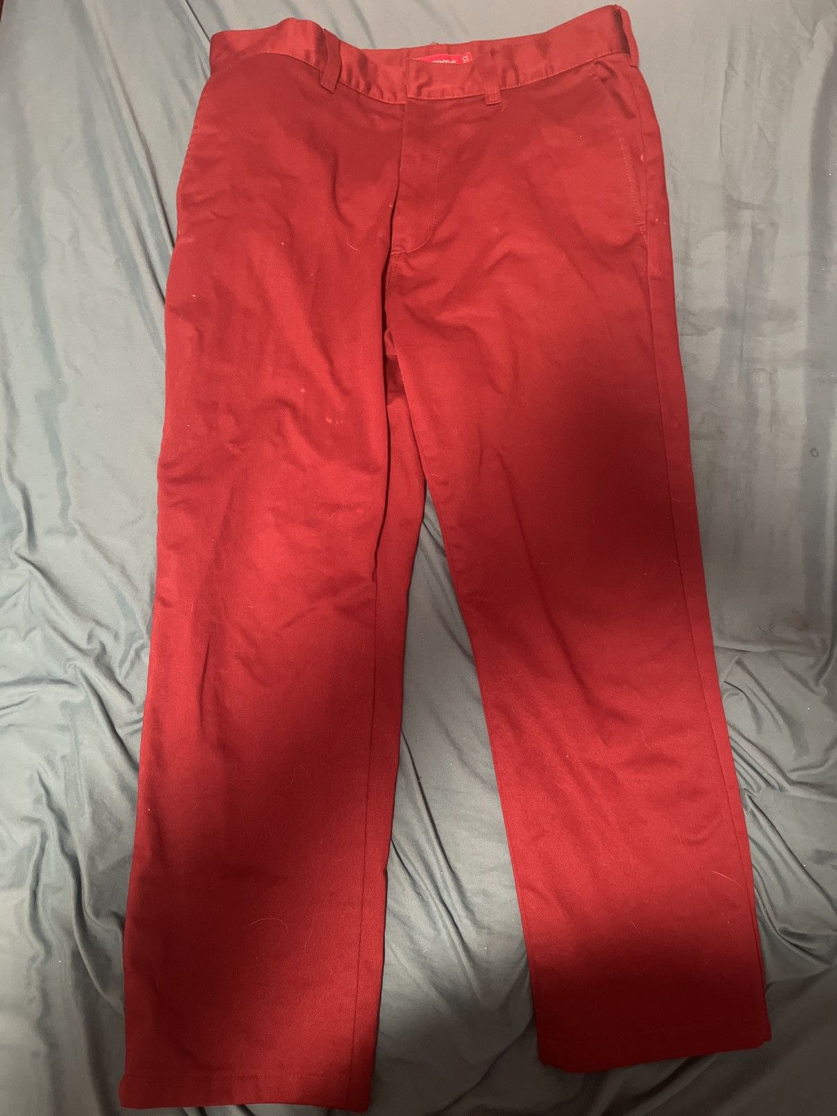 Supreme Supreme Red Work Pants Size US 32 / EU 48 - 1 Thumbnail