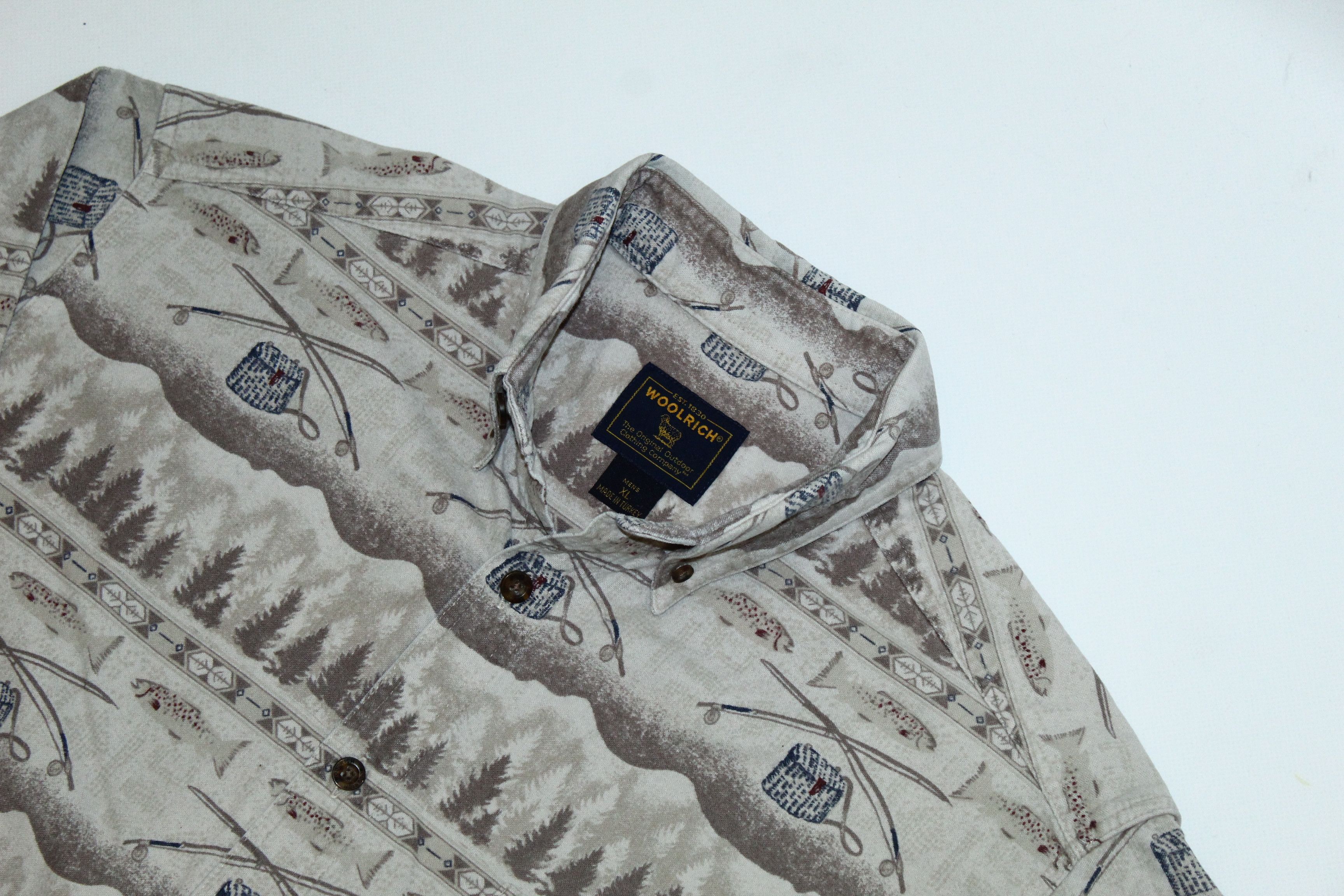 Woolrich Woolen Mills 💥RARE VTG💥 90s Woolrich Hunting Printed Flannel Shirt Size US XL / EU 56 / 4 - 4 Thumbnail