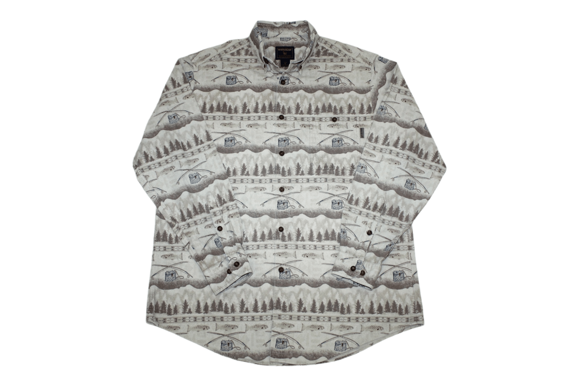 Woolrich Woolen Mills 💥RARE VTG💥 90s Woolrich Hunting Printed Flannel Shirt Size US XL / EU 56 / 4 - 1 Thumbnail
