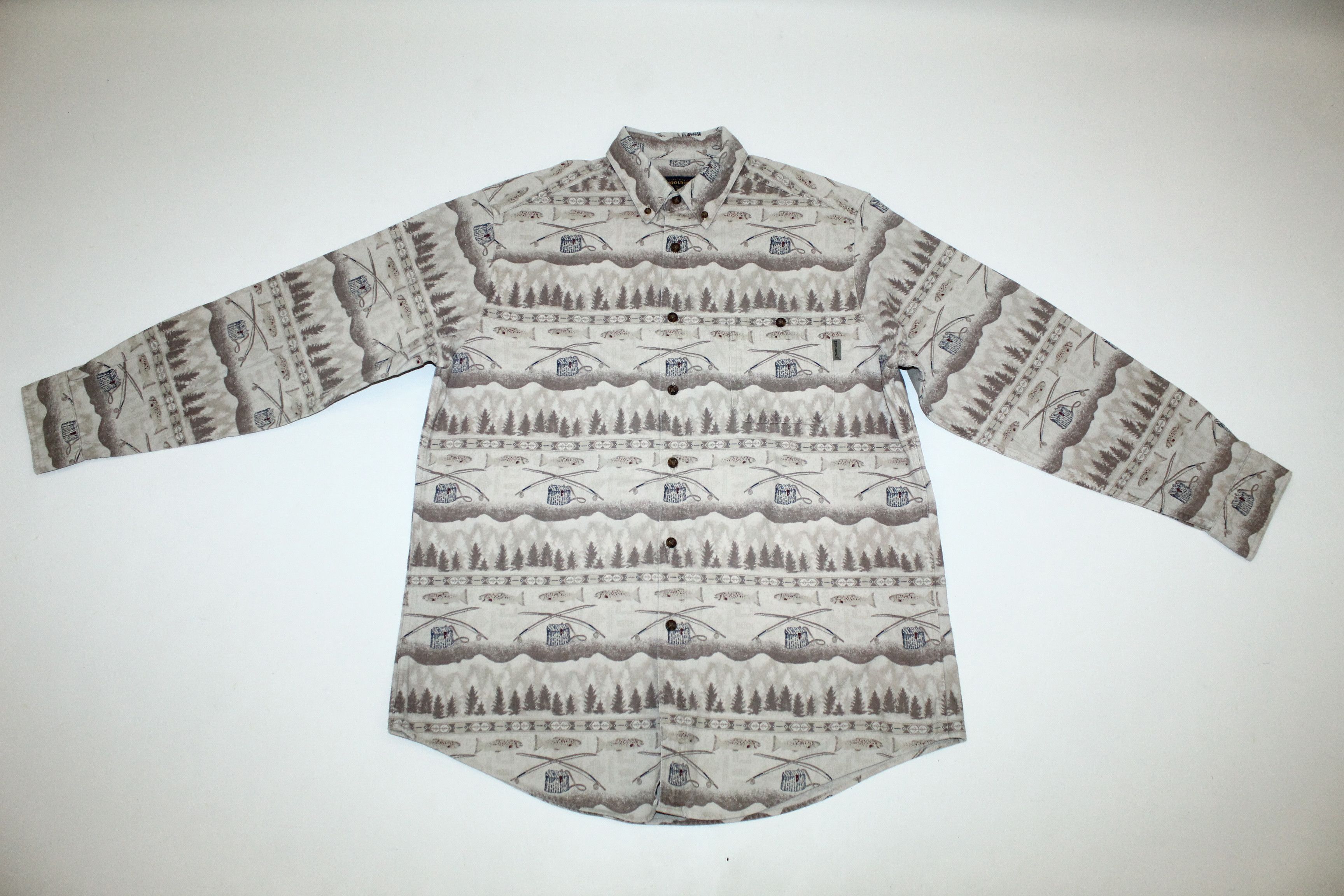 Woolrich Woolen Mills 💥RARE VTG💥 90s Woolrich Hunting Printed Flannel Shirt Size US XL / EU 56 / 4 - 6 Thumbnail