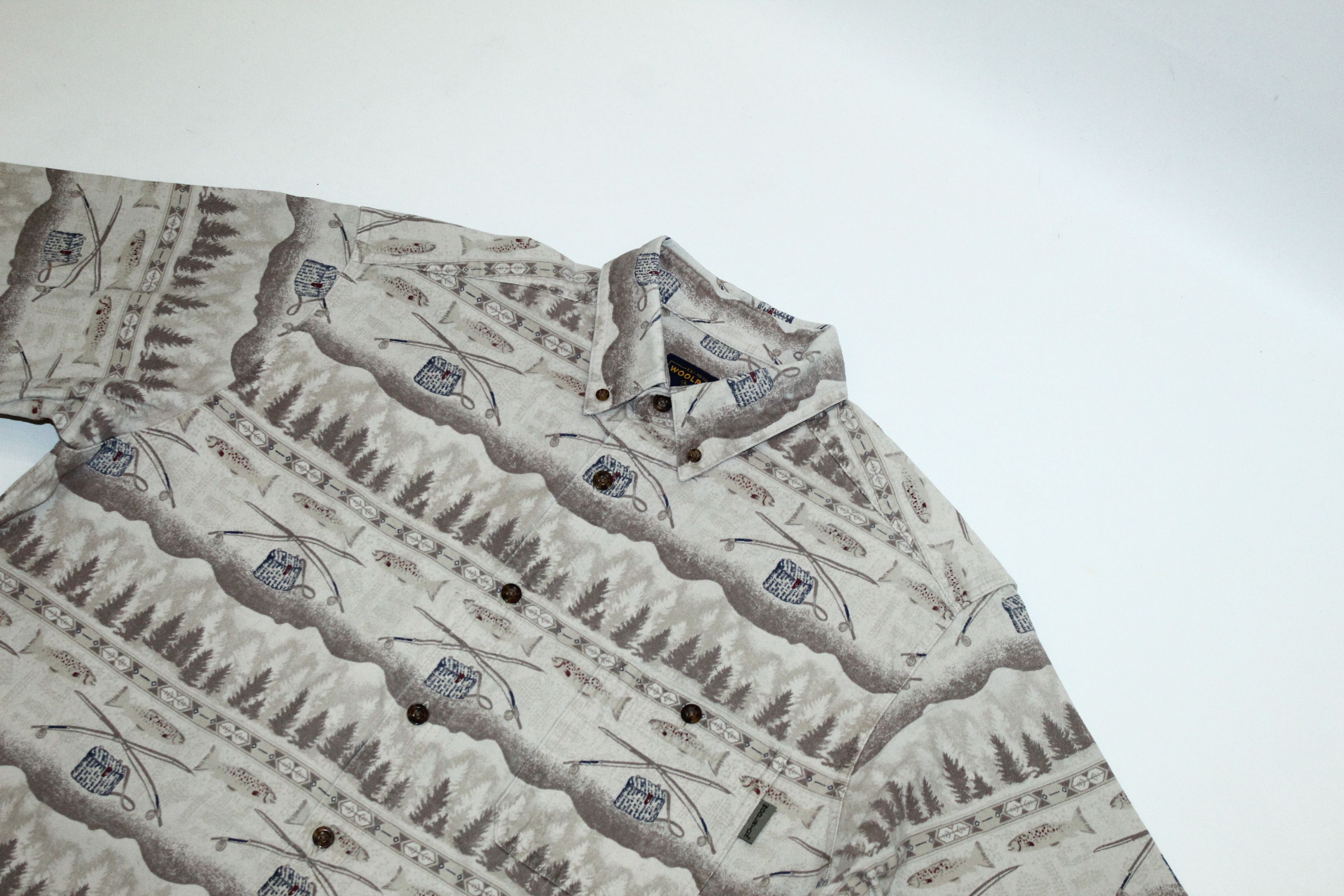 Woolrich Woolen Mills 💥RARE VTG💥 90s Woolrich Hunting Printed Flannel Shirt Size US XL / EU 56 / 4 - 3 Thumbnail