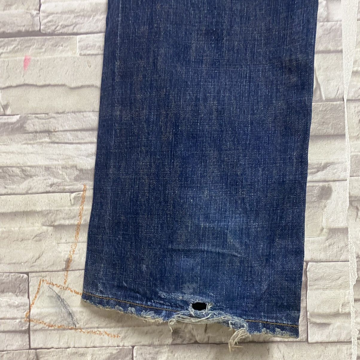 Morgan Homme MORGAN HOMME Leather Trimmed Denim Patchwork Jeans Size US 31 - 18 Thumbnail