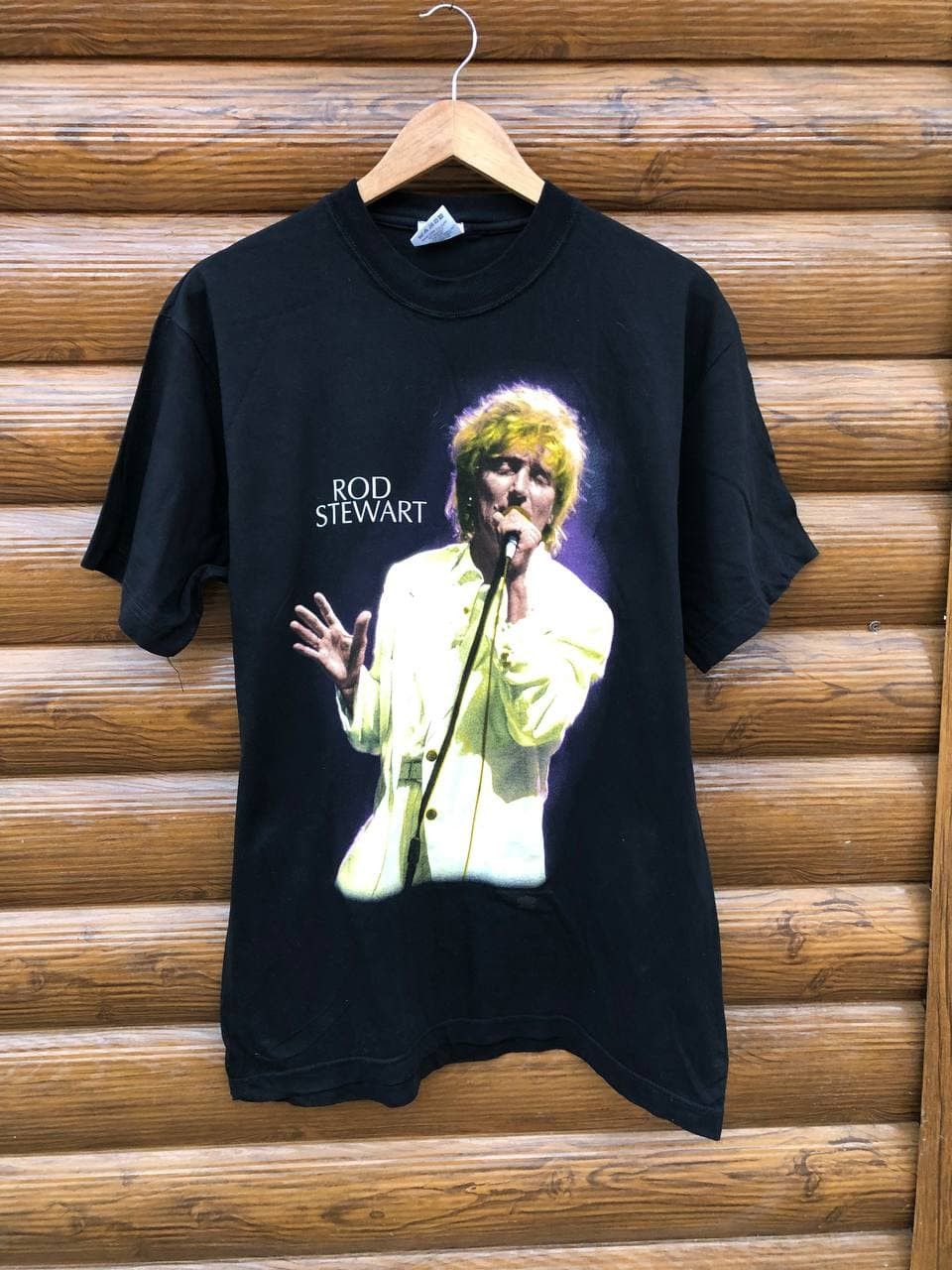 Band Tees Vintag 90s Rod Steward Tour Tee Single Stitch Size US XL / EU 56 / 4 - 1 Thumbnail