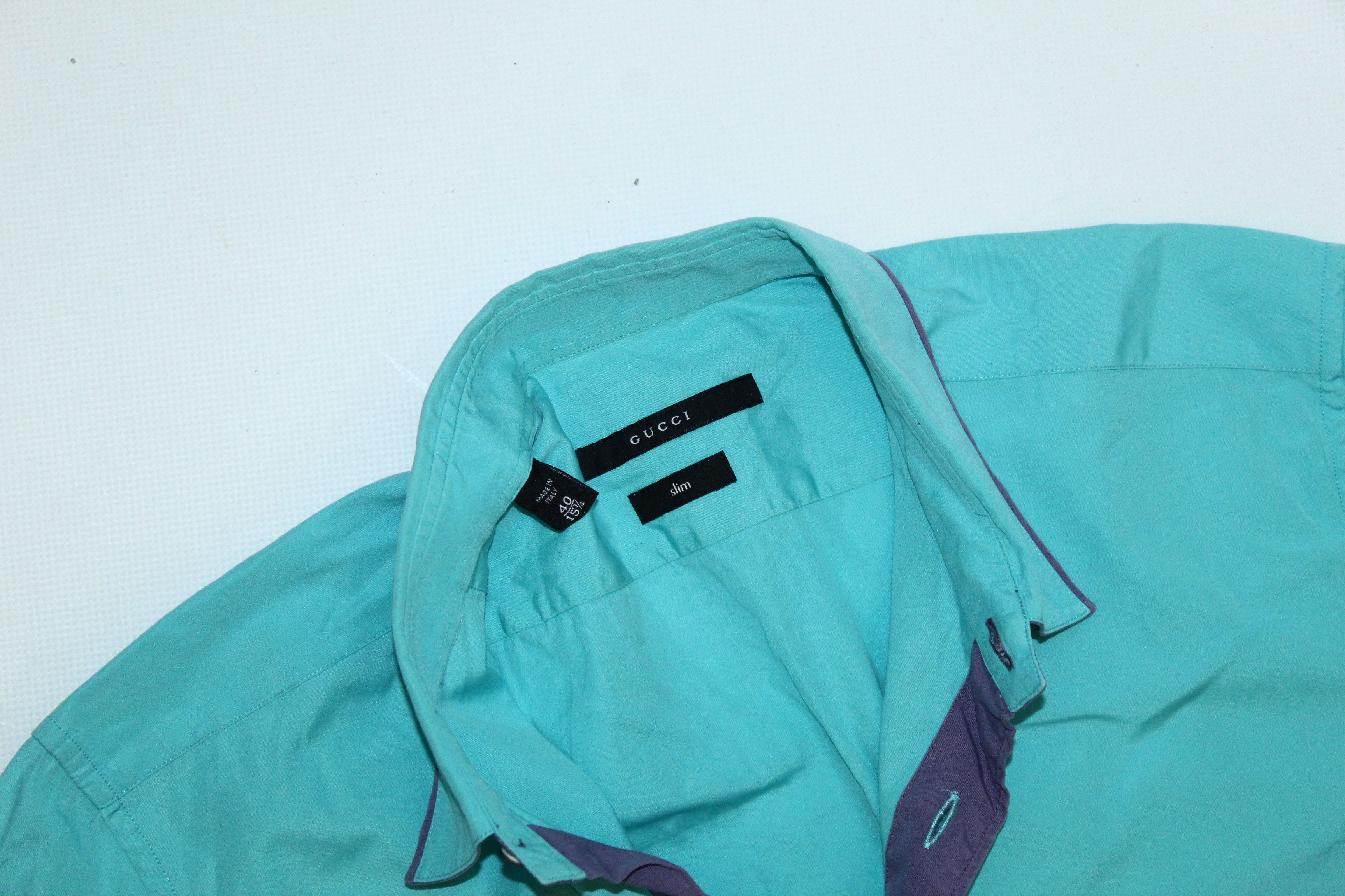 Gucci Gucci Camicia Men's Slim Poplin Shirt Size US M / EU 48-50 / 2 - 3 Thumbnail