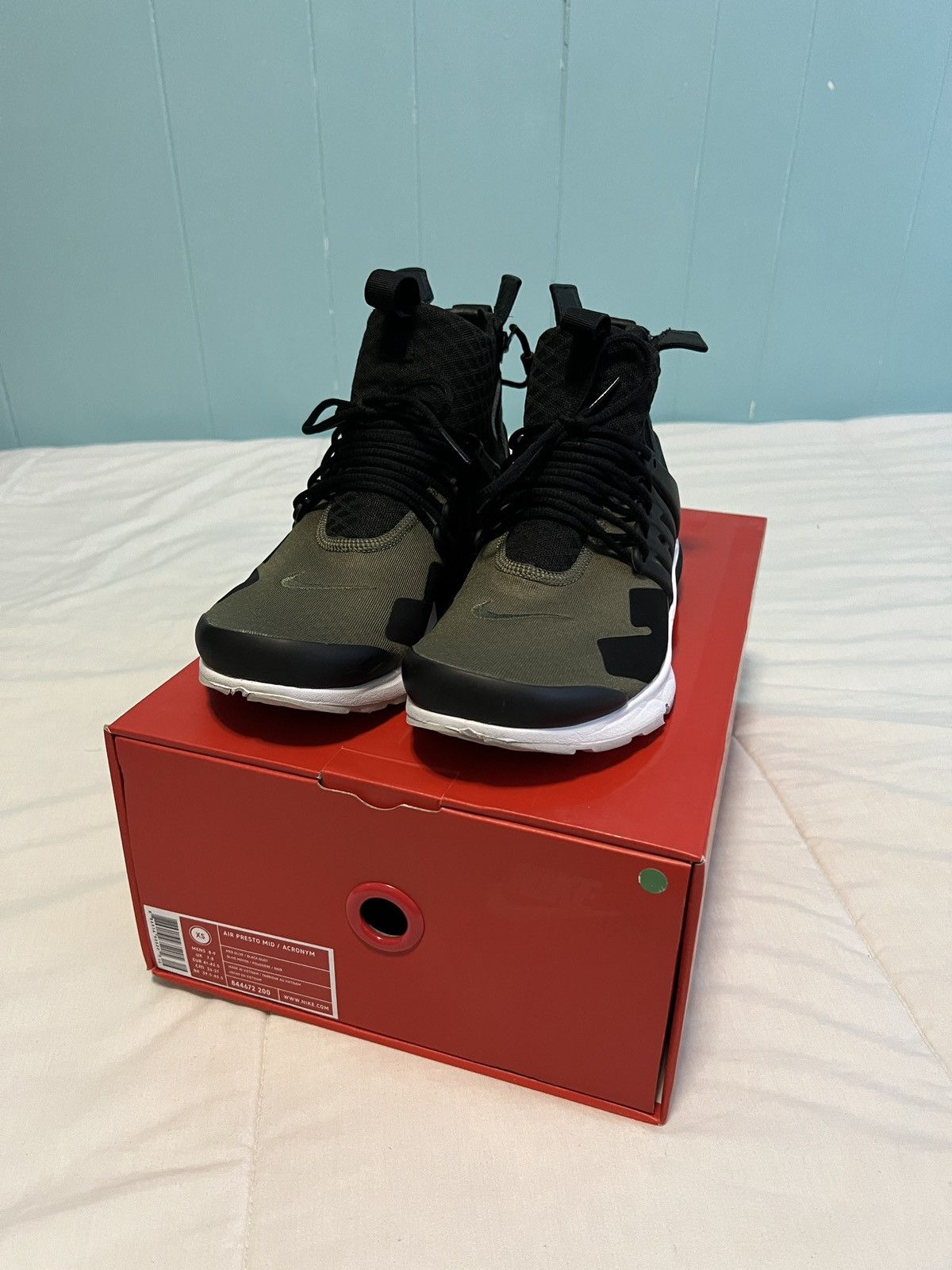 Acronym Nike Acronym x Nike Air Presto Mid Olive Grailed