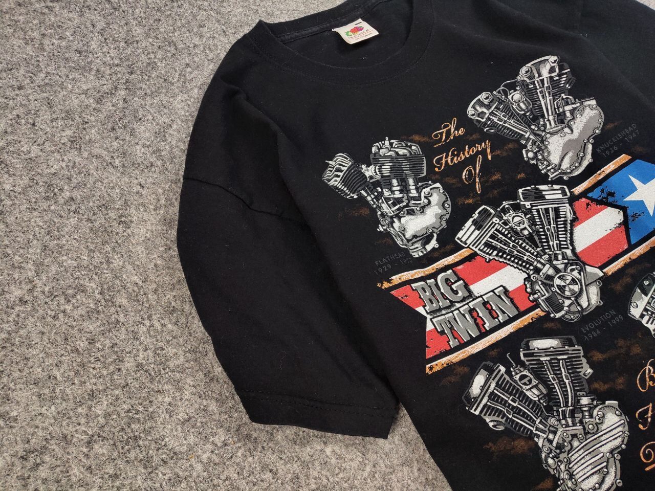 Harley Davidson Vintage 00's Harley Davidson The History of Big Twin T shirt Size US L / EU 52-54 / 3 - 6 Thumbnail