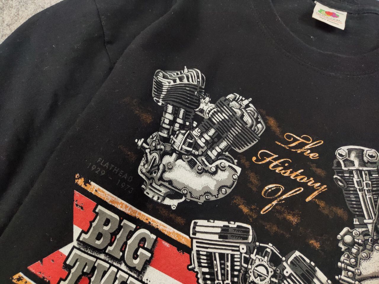 Harley Davidson Vintage 00's Harley Davidson The History of Big Twin T shirt Size US L / EU 52-54 / 3 - 9 Thumbnail