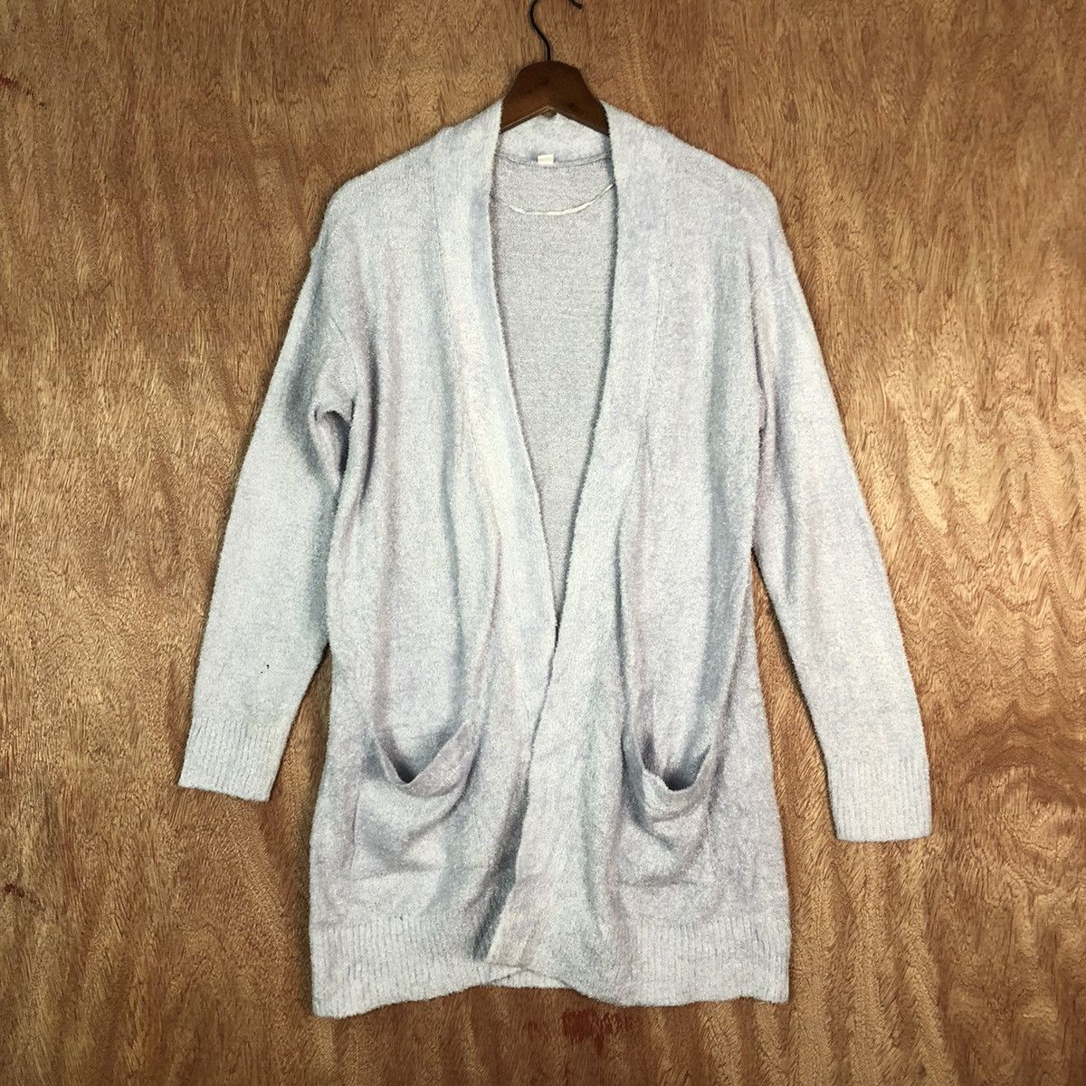 image of Aran Isles Knitwear x Cardigan Light Purple Mohair Cardigan Knitwear (Size Medium)
