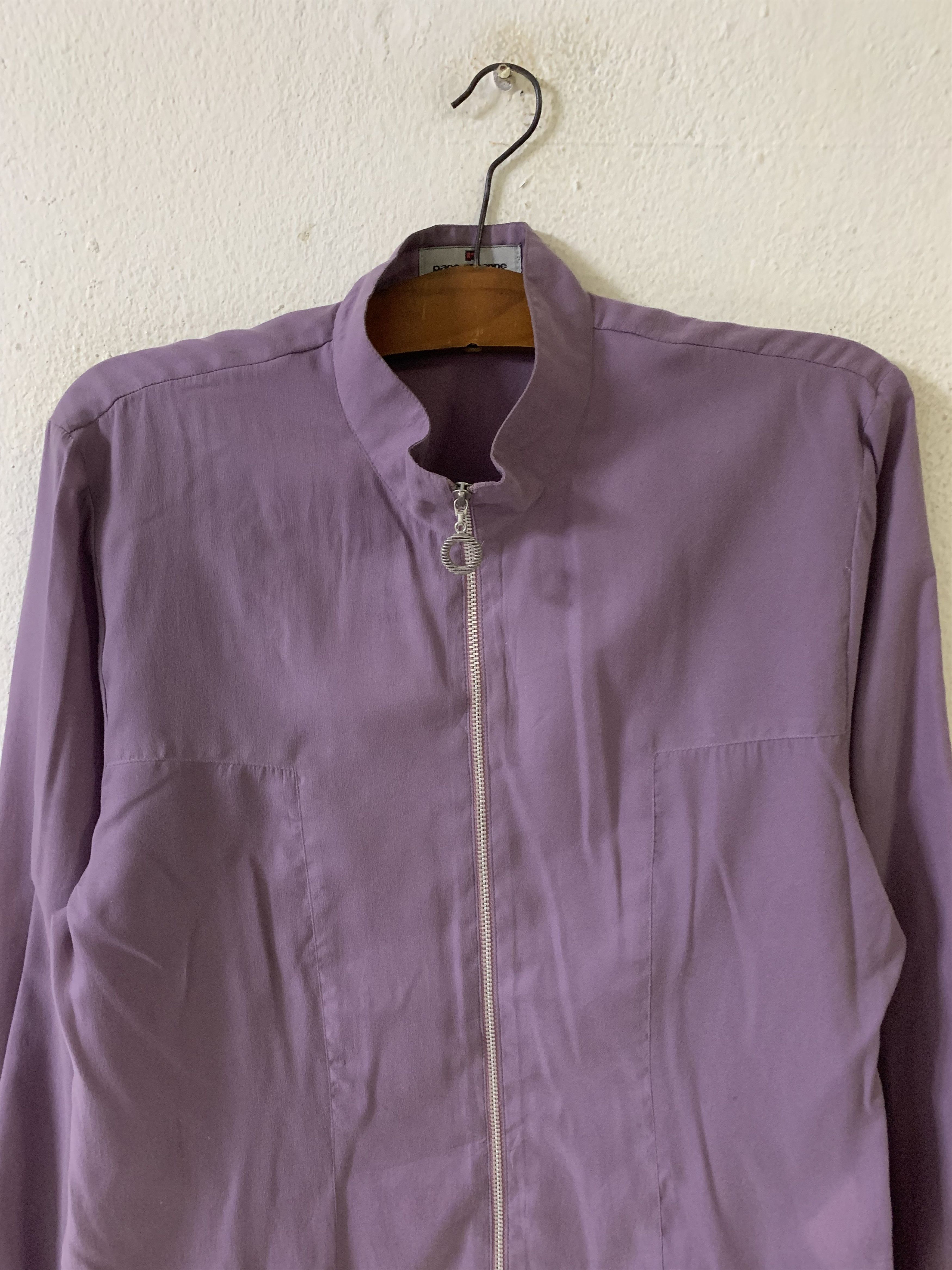 Paco Rabanne Paco Rabanne Women Long Sleeve Zipper Shirt Size S / US 4 / IT 40 - 4 Thumbnail
