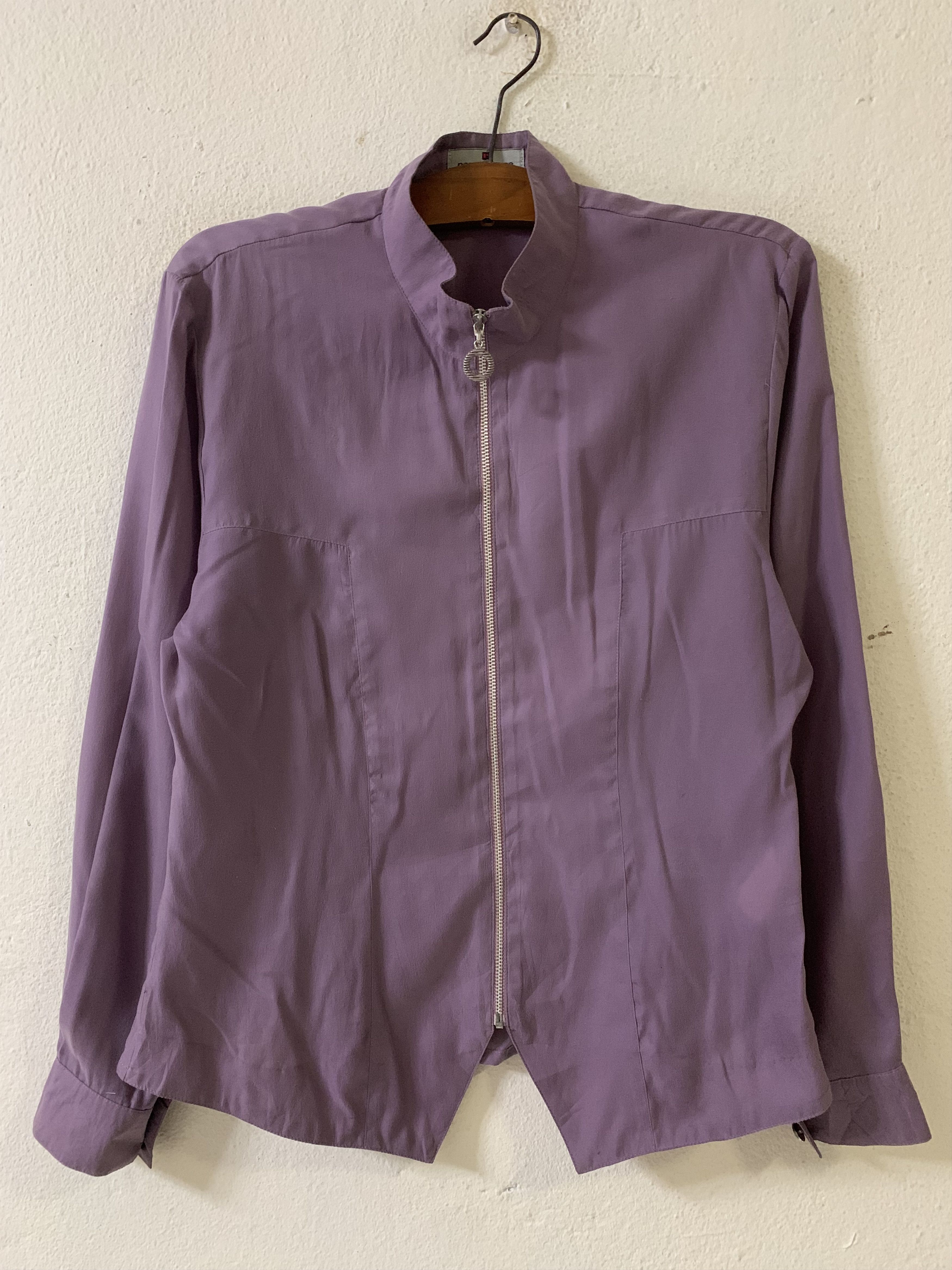 Paco Rabanne Paco Rabanne Women Long Sleeve Zipper Shirt Size S / US 4 / IT 40 - 1 Thumbnail