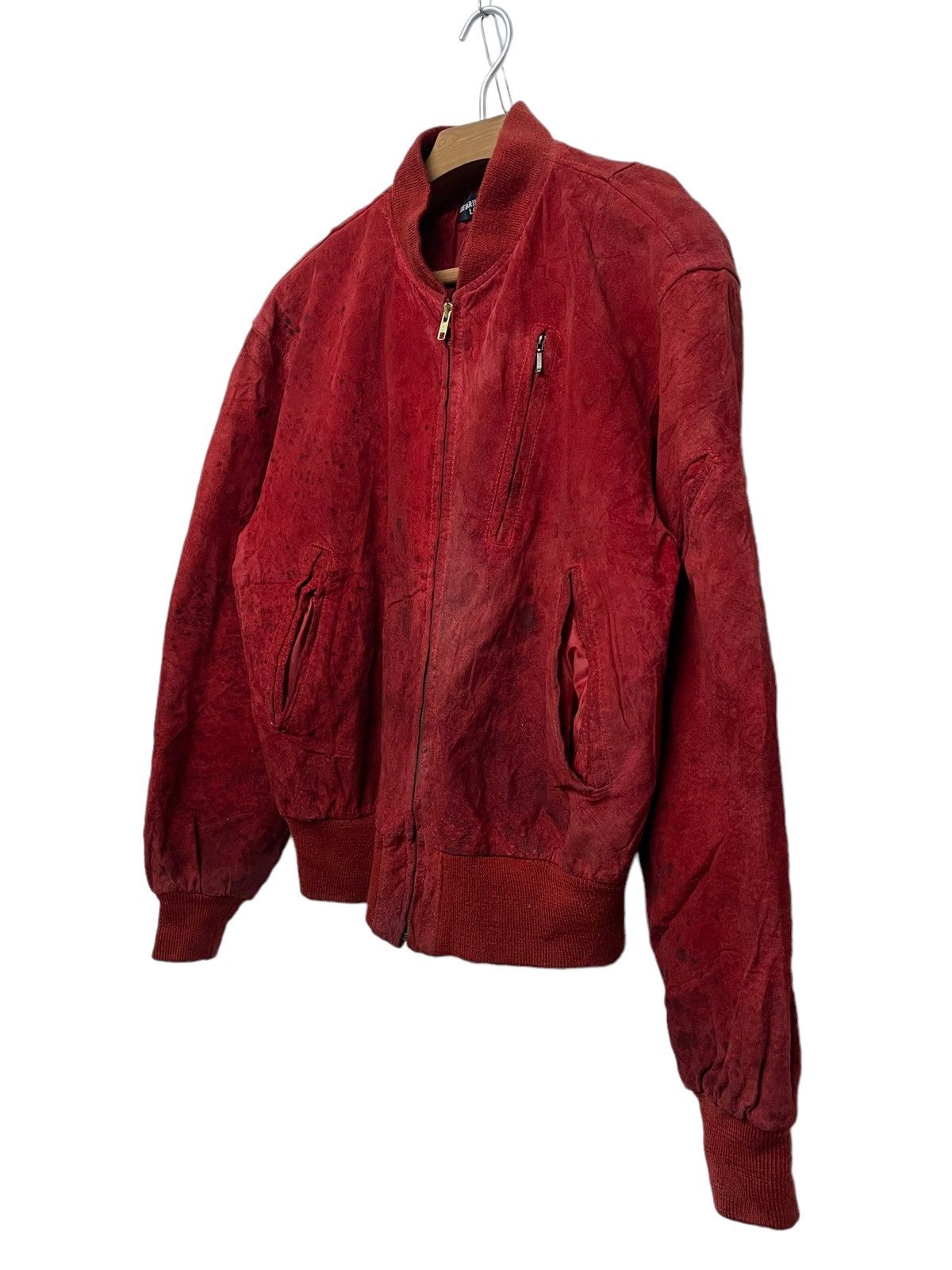 Vintage Katharine Hamnett London Leather Bomber Jacket