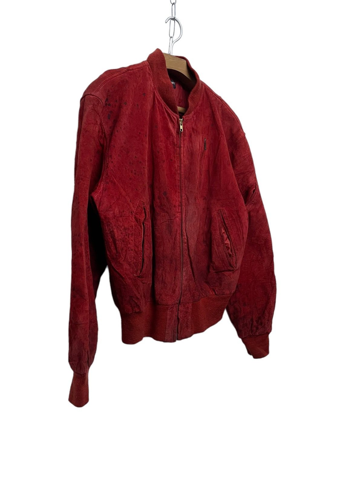 Vintage Katharine Hamnett London Leather Bomber Jacket
