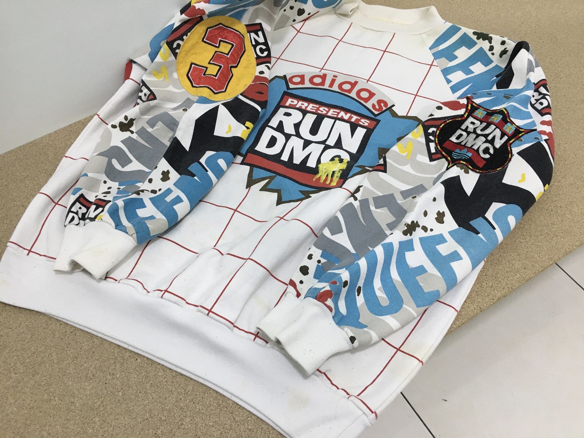 Adidas × RUN DMC Vtg 90s Adidas Run DMC Crewneck Sweatshirt Size US M / EU 48-50 / 2 - 24 Thumbnail