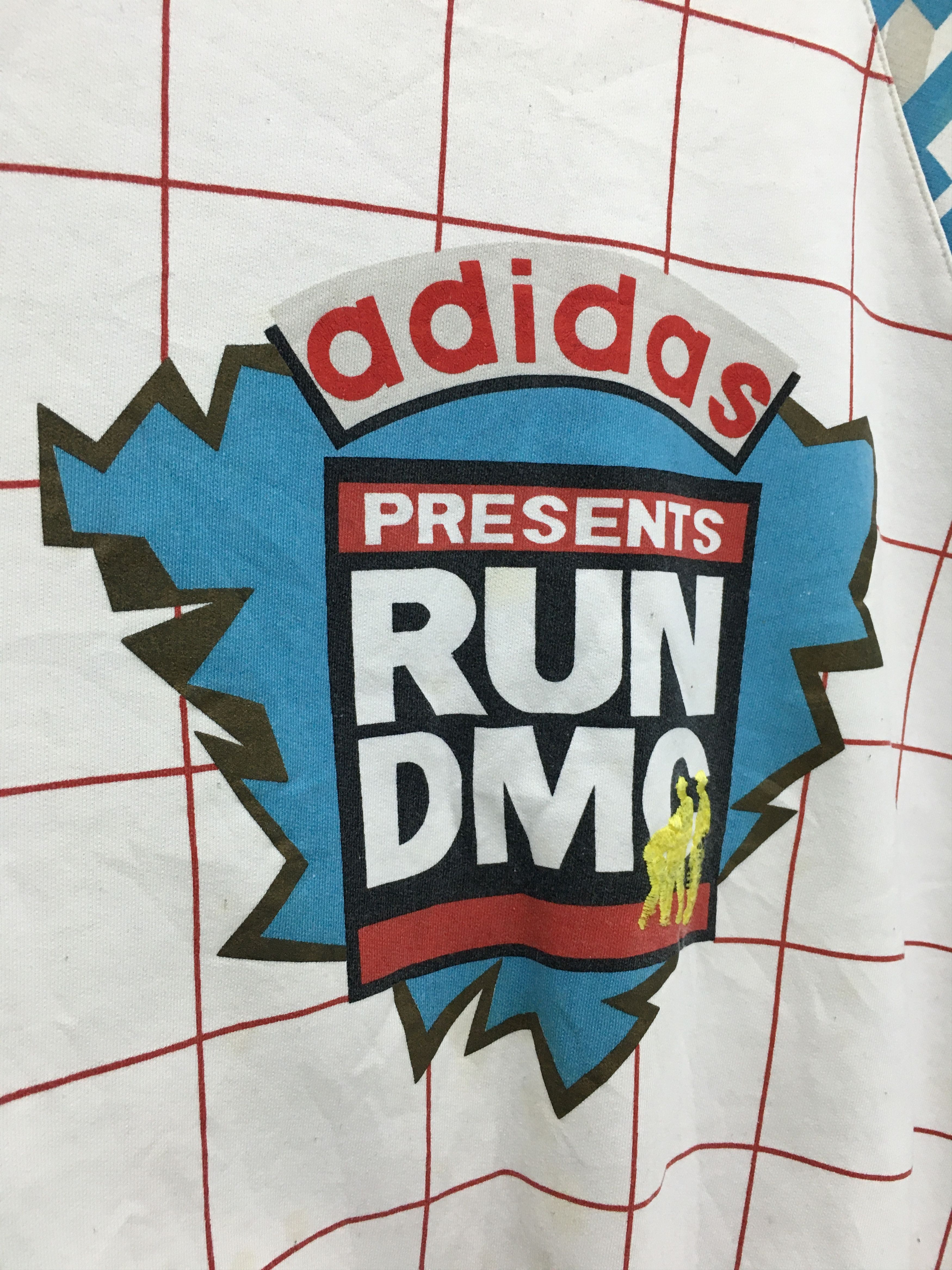 Adidas × RUN DMC Vtg 90s Adidas Run DMC Crewneck Sweatshirt Size US M / EU 48-50 / 2 - 9 Thumbnail