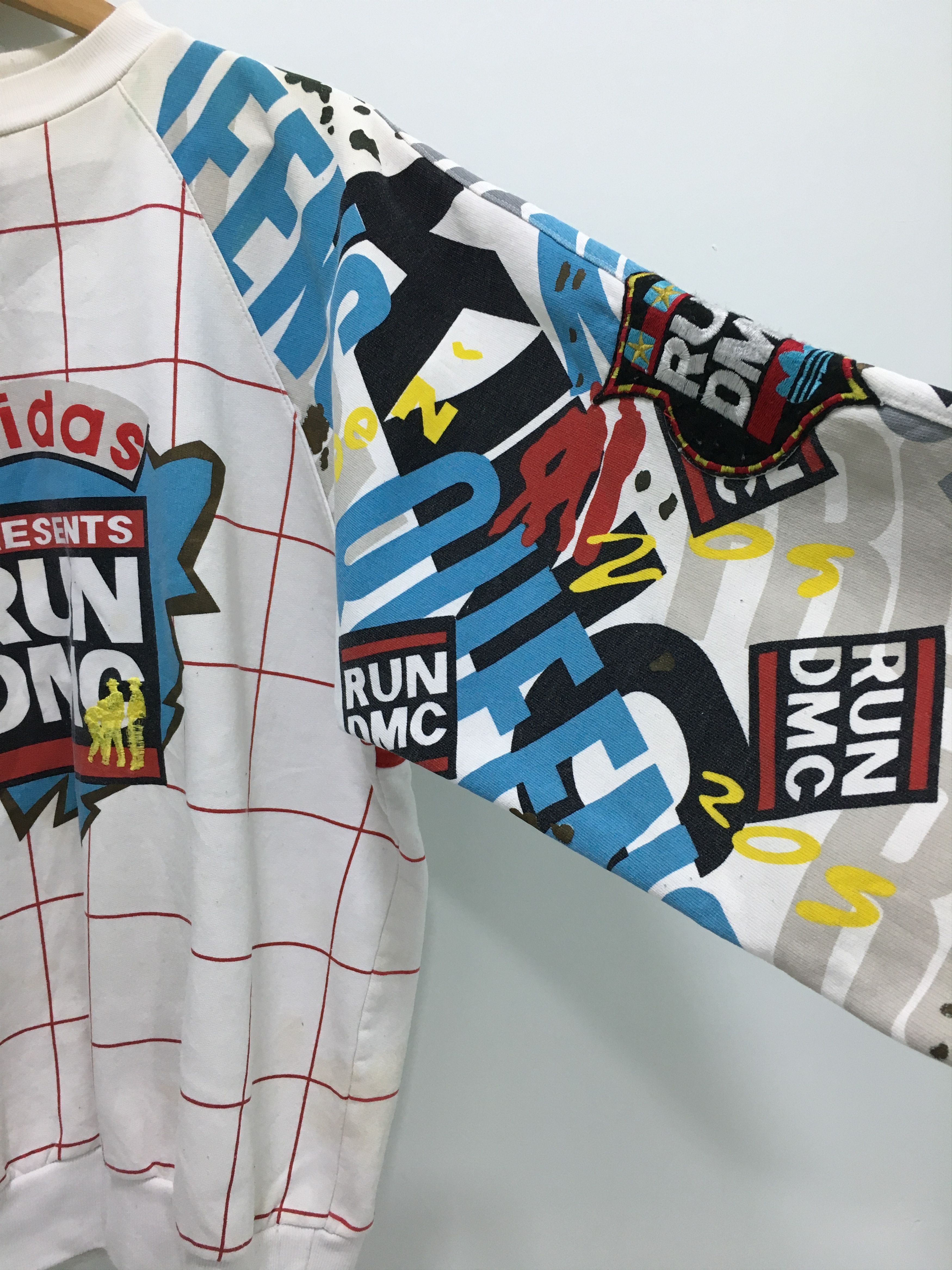 Adidas × RUN DMC Vtg 90s Adidas Run DMC Crewneck Sweatshirt Size US M / EU 48-50 / 2 - 6 Thumbnail