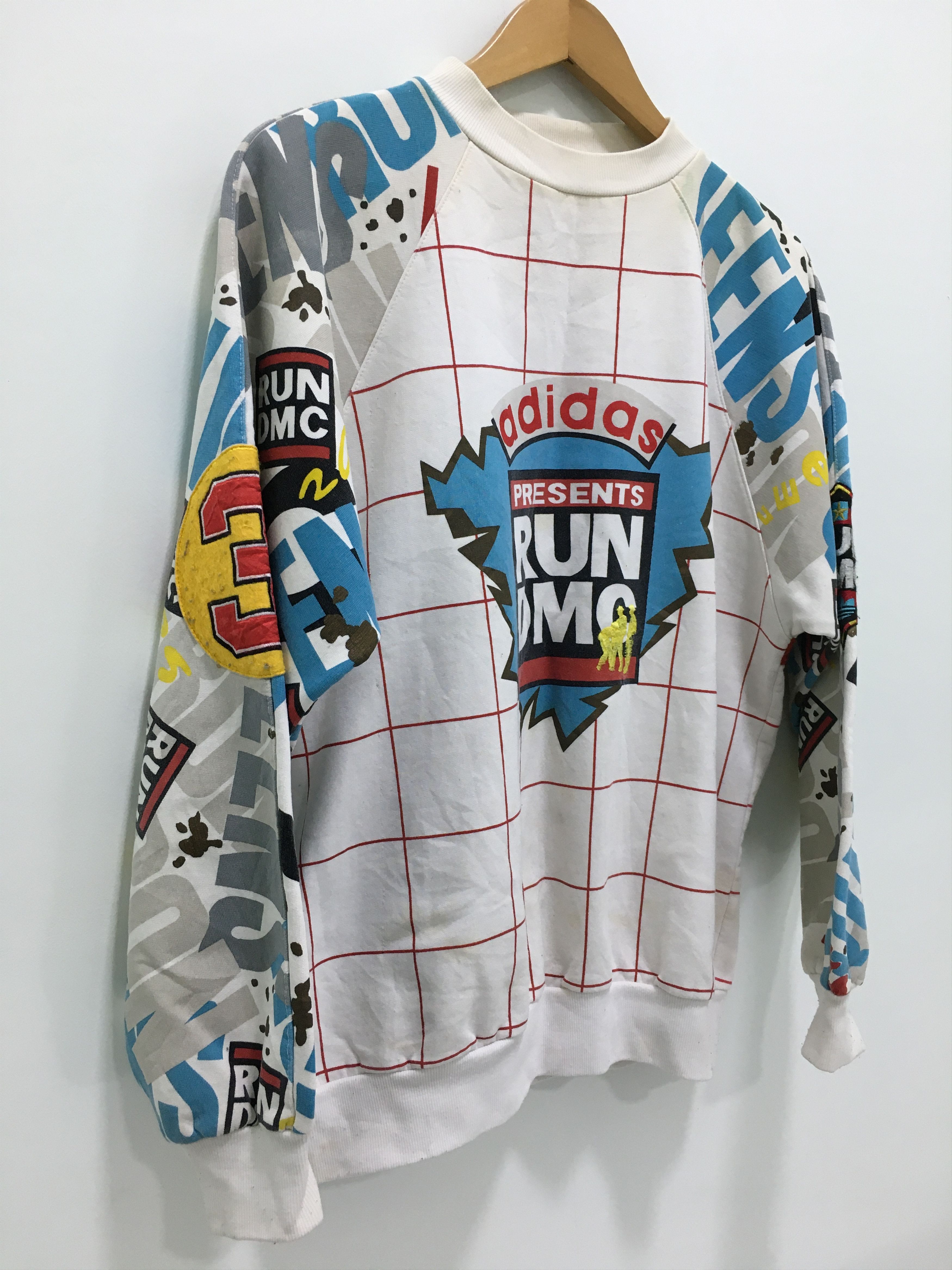 Adidas × RUN DMC Vtg 90s Adidas Run DMC Crewneck Sweatshirt Size US M / EU 48-50 / 2 - 4 Thumbnail