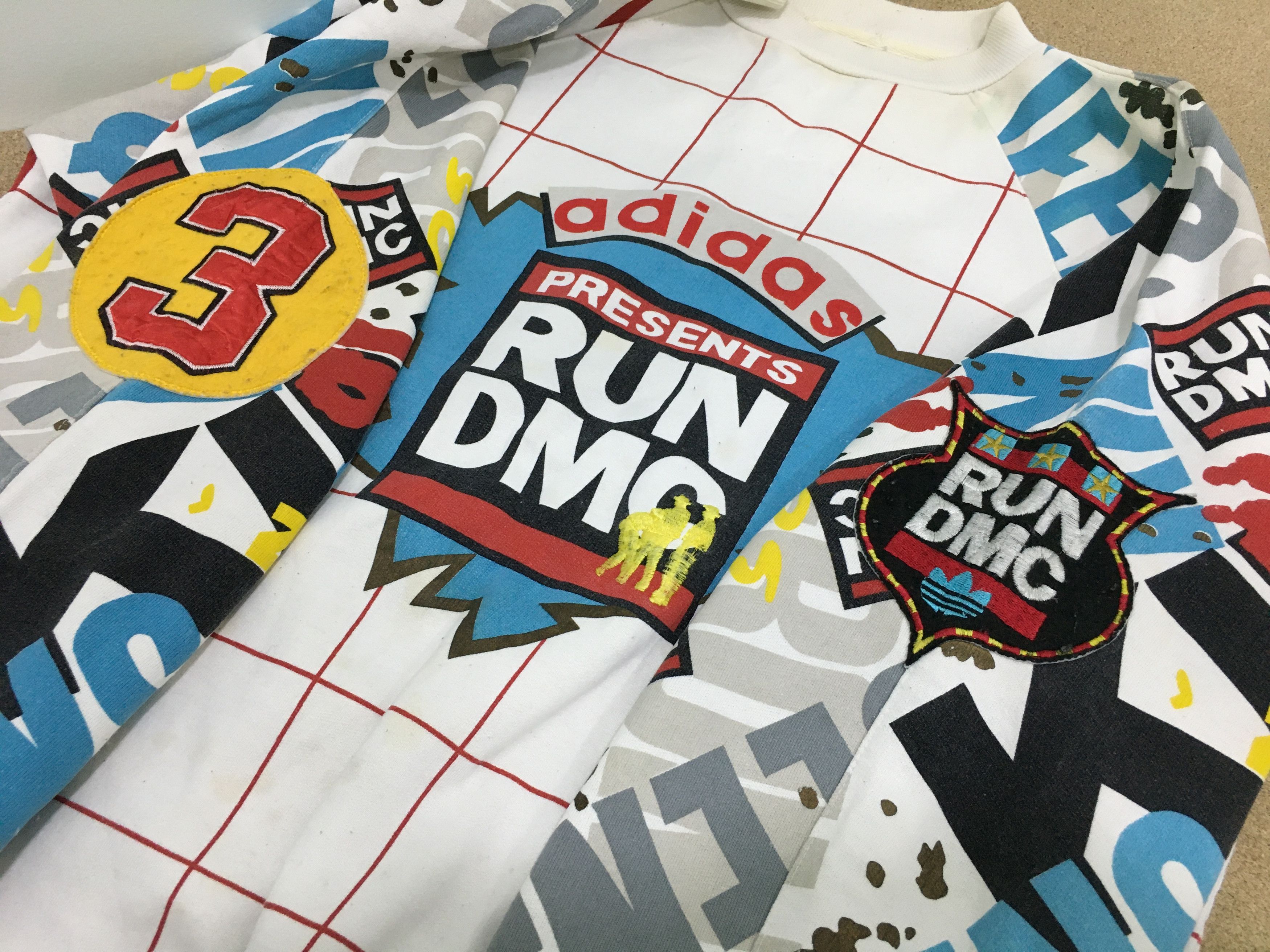 Adidas × RUN DMC Vtg 90s Adidas Run DMC Crewneck Sweatshirt Size US M / EU 48-50 / 2 - 23 Thumbnail