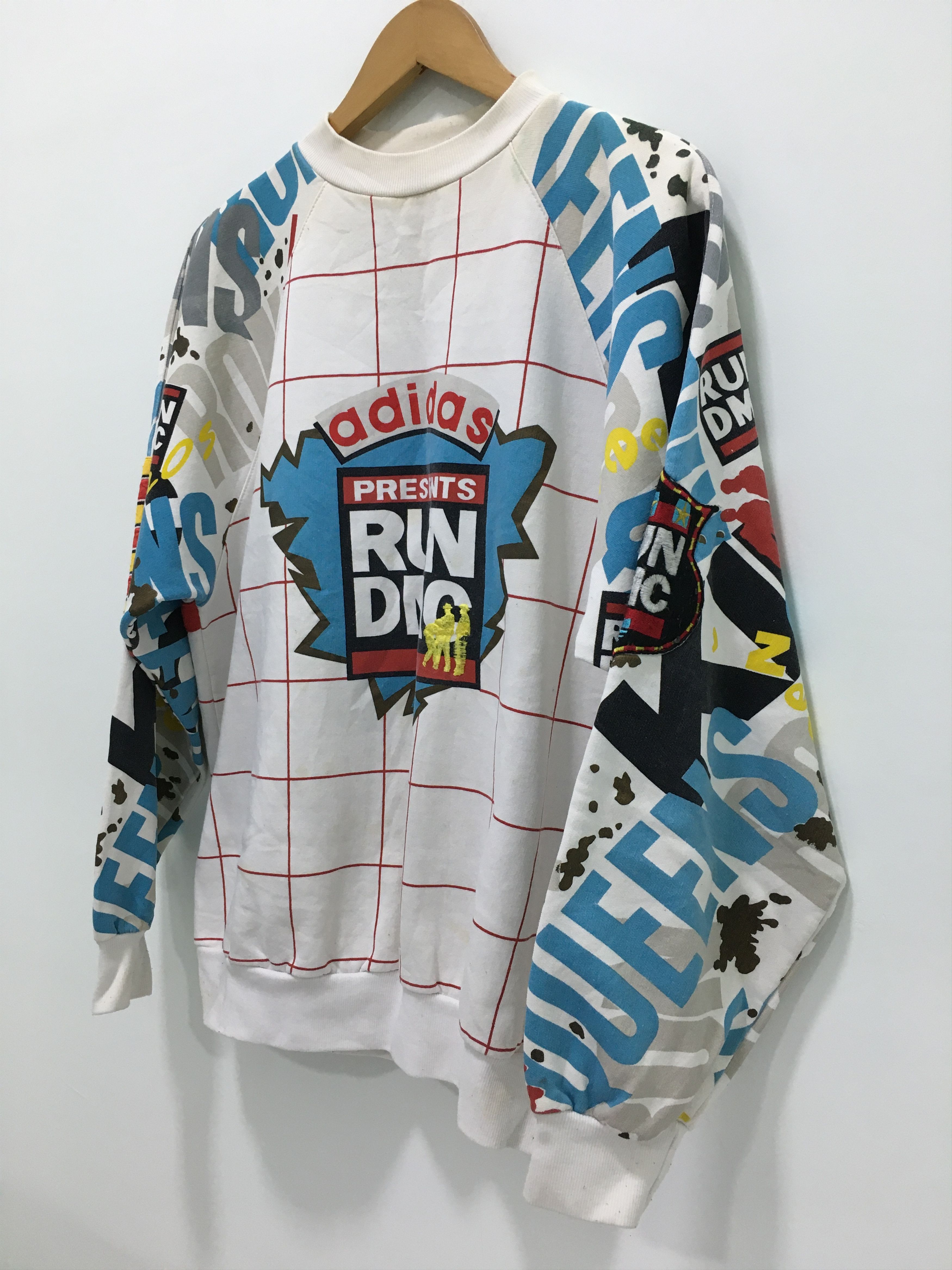 Adidas × RUN DMC Vtg 90s Adidas Run DMC Crewneck Sweatshirt Size US M / EU 48-50 / 2 - 3 Thumbnail