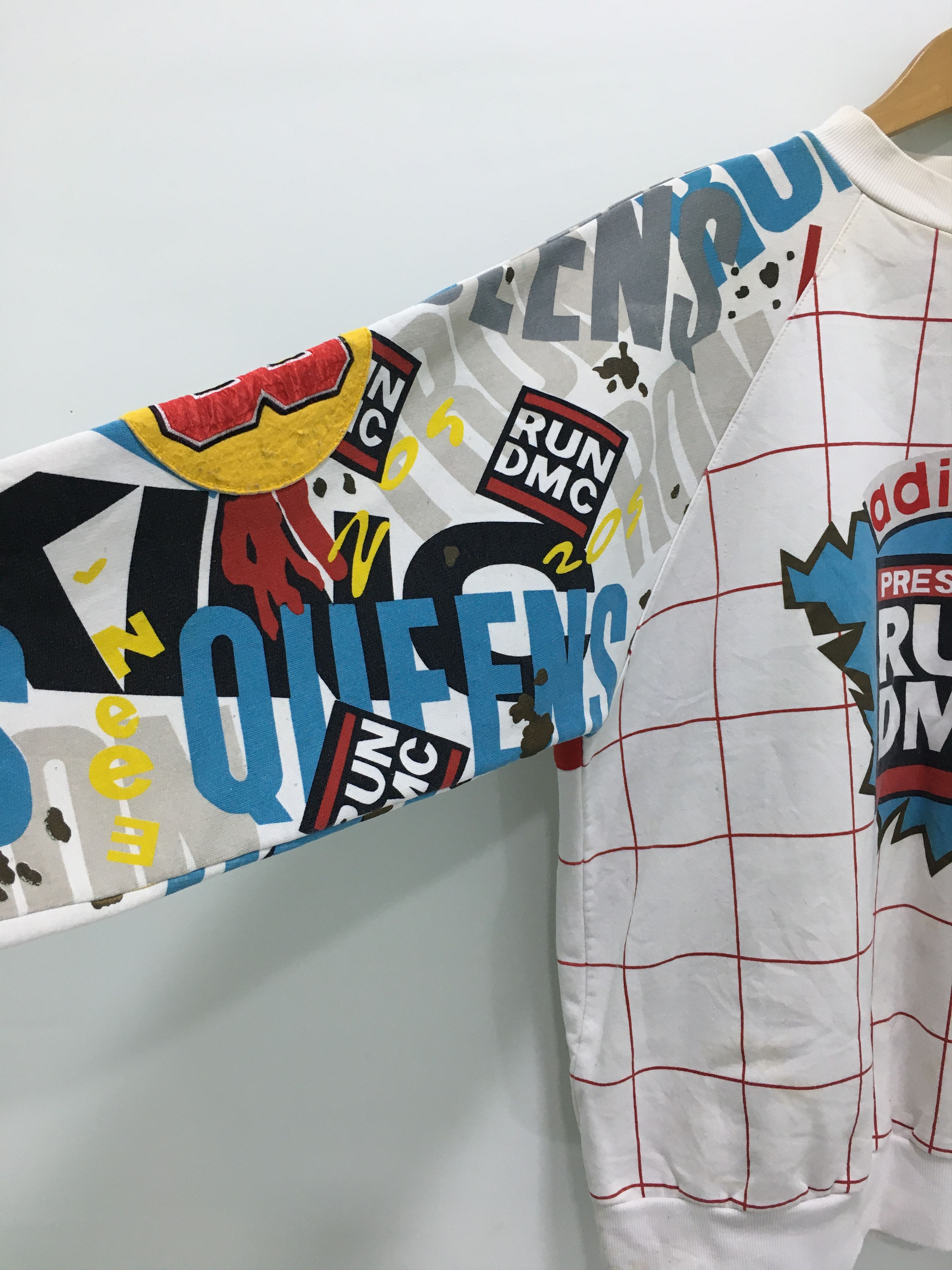 Adidas × RUN DMC Vtg 90s Adidas Run DMC Crewneck Sweatshirt Size US M / EU 48-50 / 2 - 5 Thumbnail
