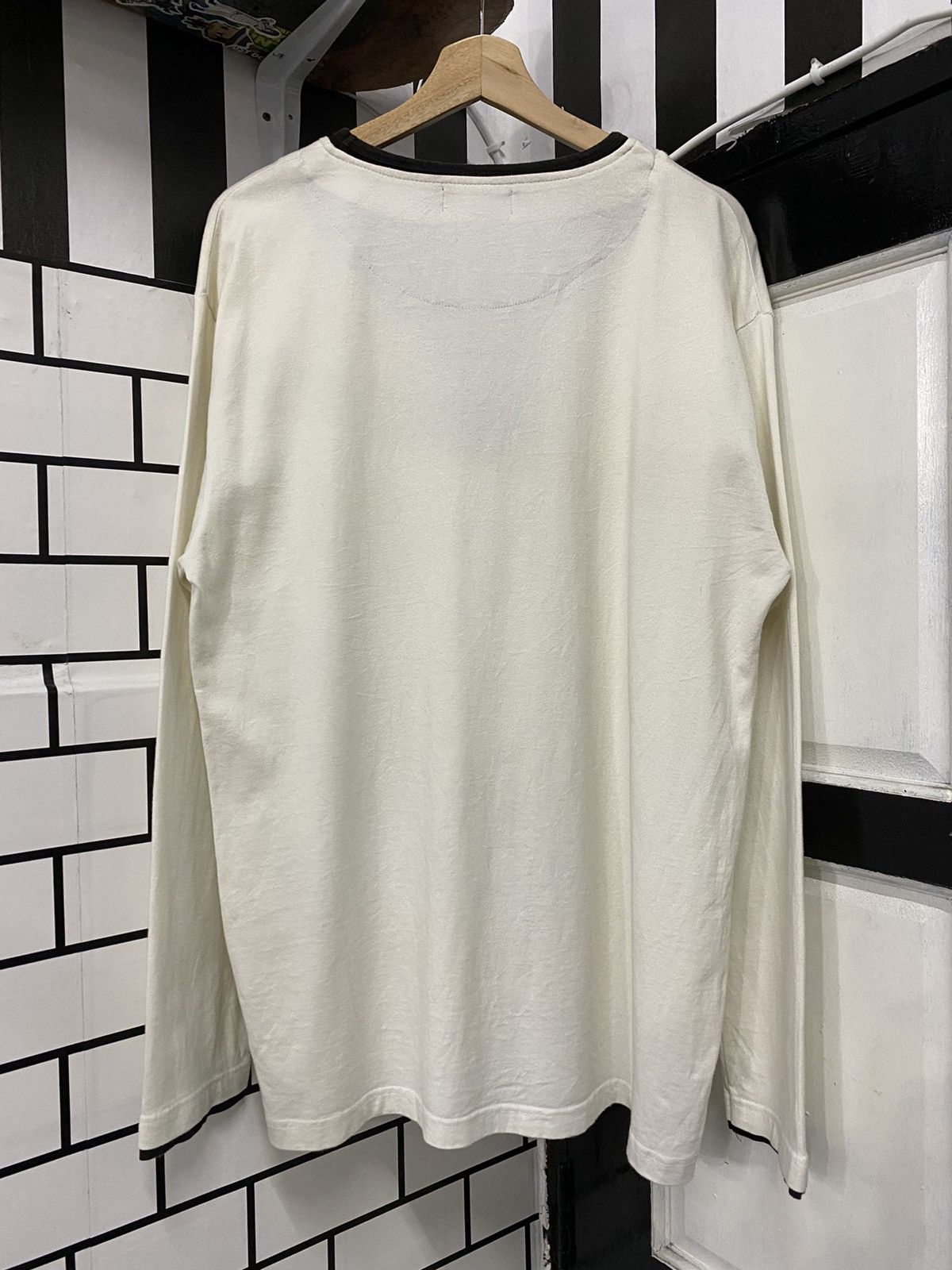 Designer × Japanese Brand Pino Bazzo Japan Double Collar Cross Chains Poems LS Tee Size US L / EU 52-54 / 3 - 8 Thumbnail