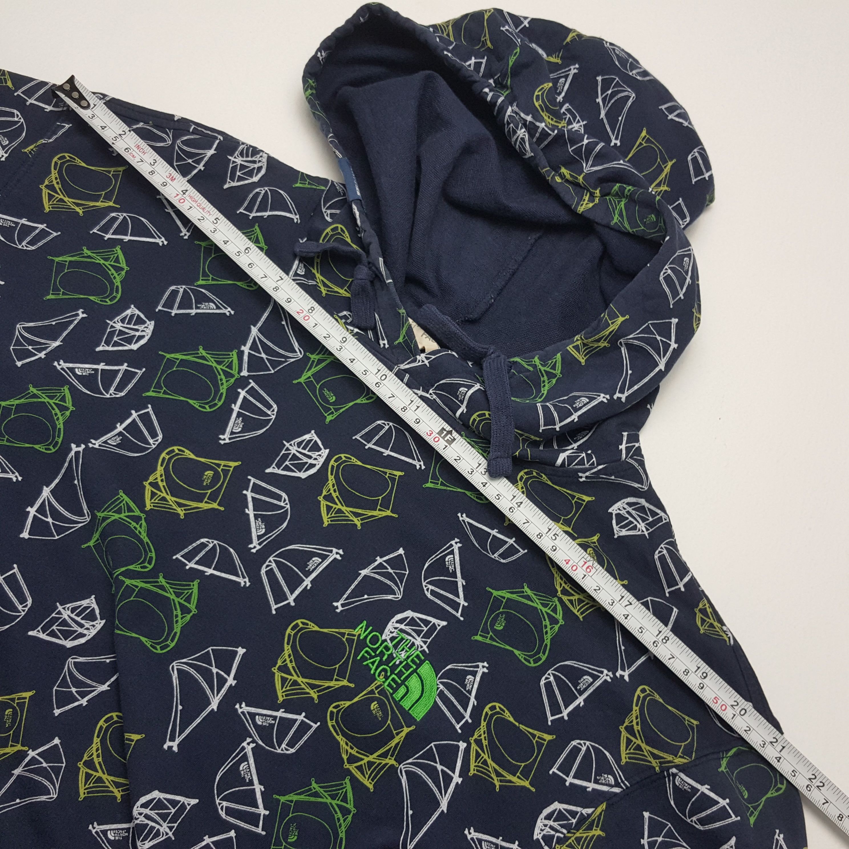 The North Face × Vintage Vintage THE NORTH FACE Full Print Design Hoodies Sweatshirt Size US M / EU 48-50 / 2 - 6 Thumbnail