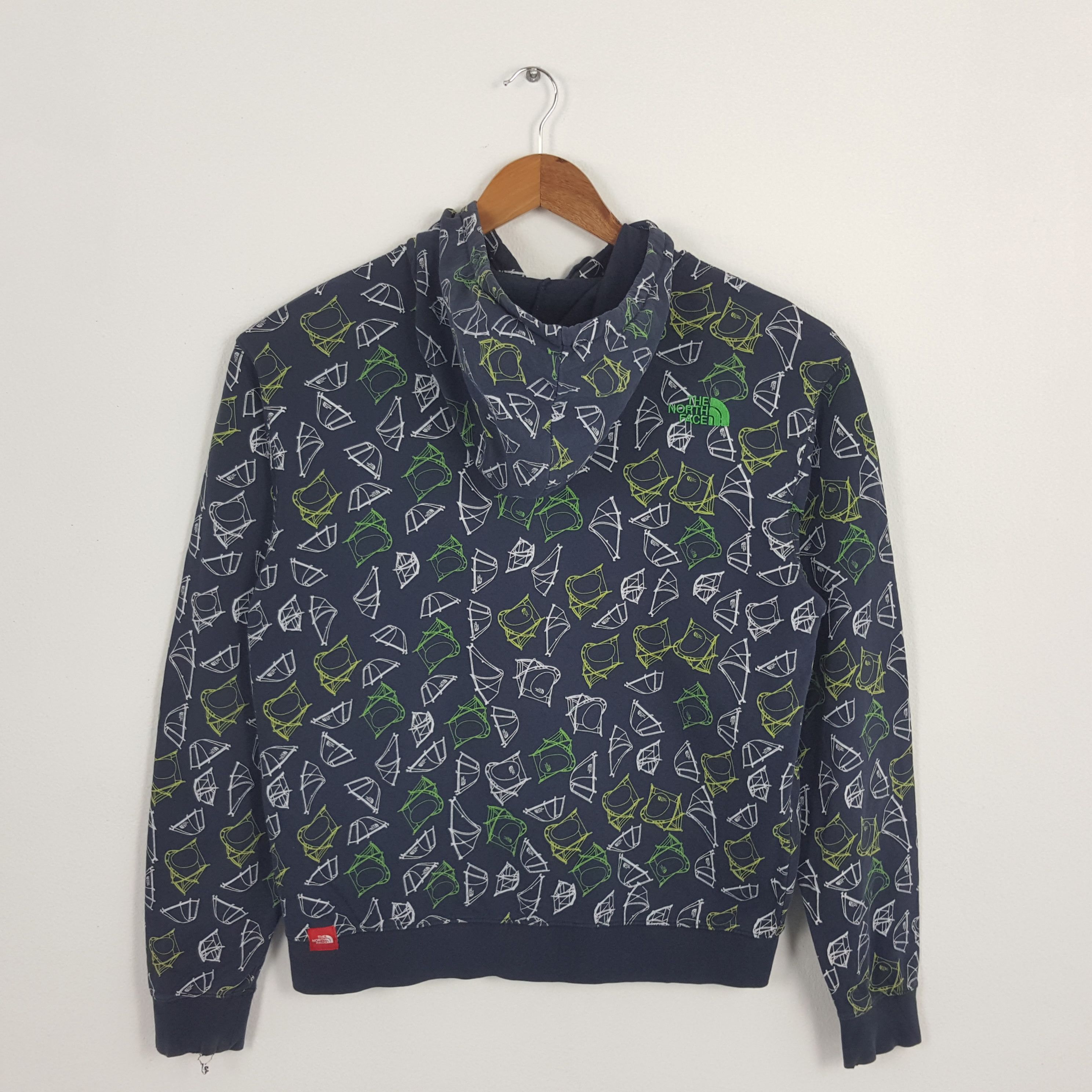 The North Face × Vintage Vintage THE NORTH FACE Full Print Design Hoodies Sweatshirt Size US M / EU 48-50 / 2 - 3 Thumbnail