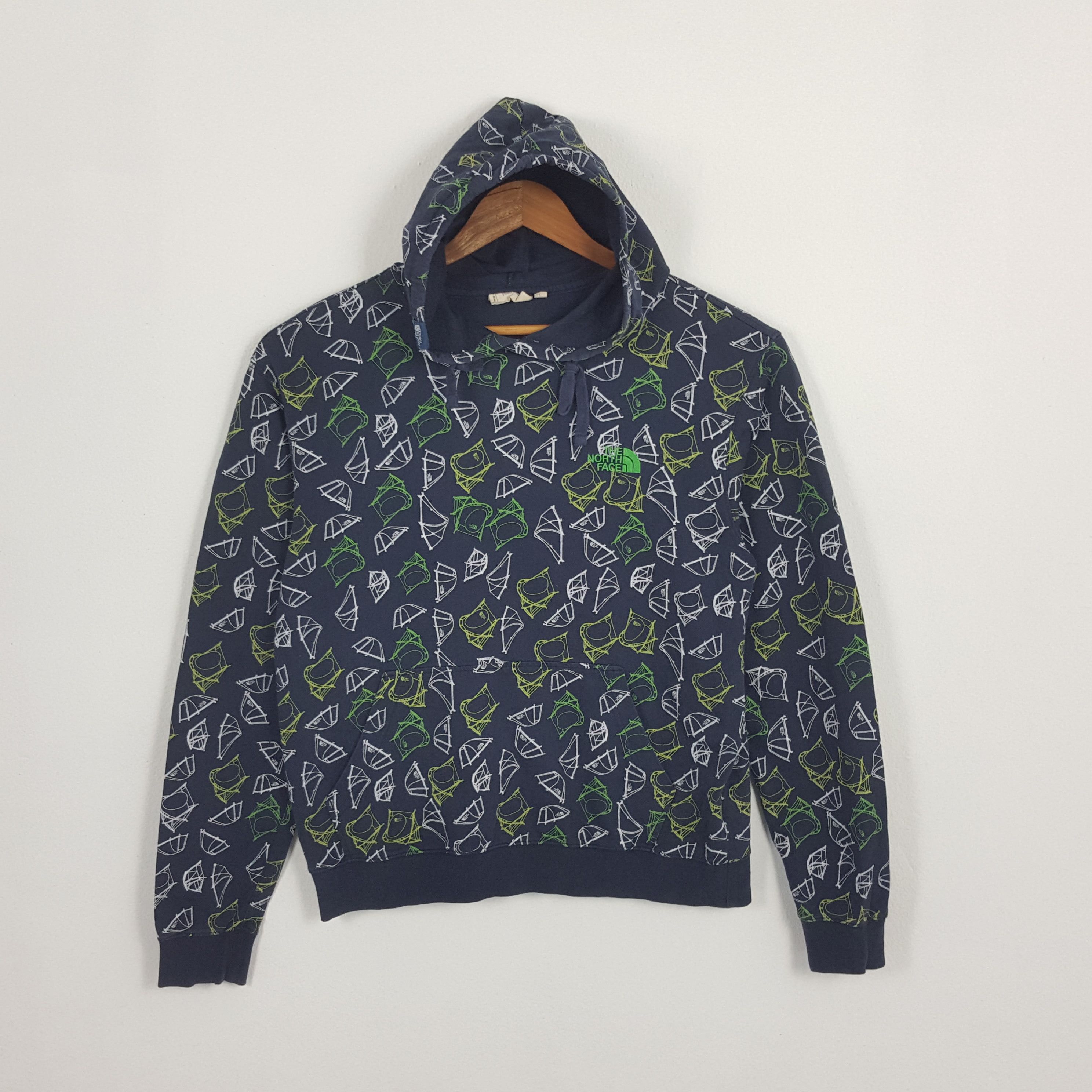 The North Face × Vintage Vintage THE NORTH FACE Full Print Design Hoodies Sweatshirt Size US M / EU 48-50 / 2 - 1 Thumbnail