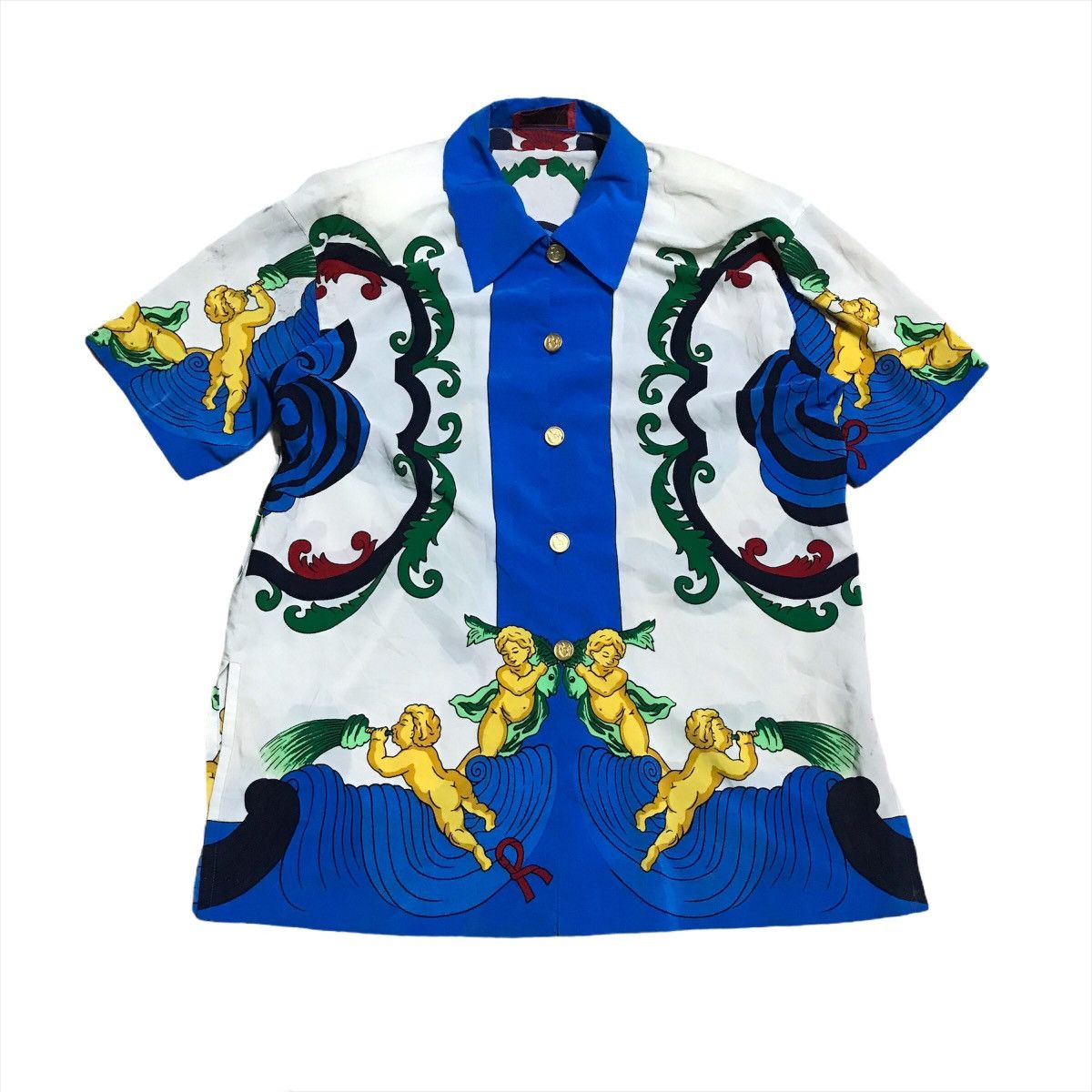 Vintage Art BigLogo Classic Buttonup Camp Collar Shirt Size US M / EU 48-50 / 2 - 2 Thumbnail