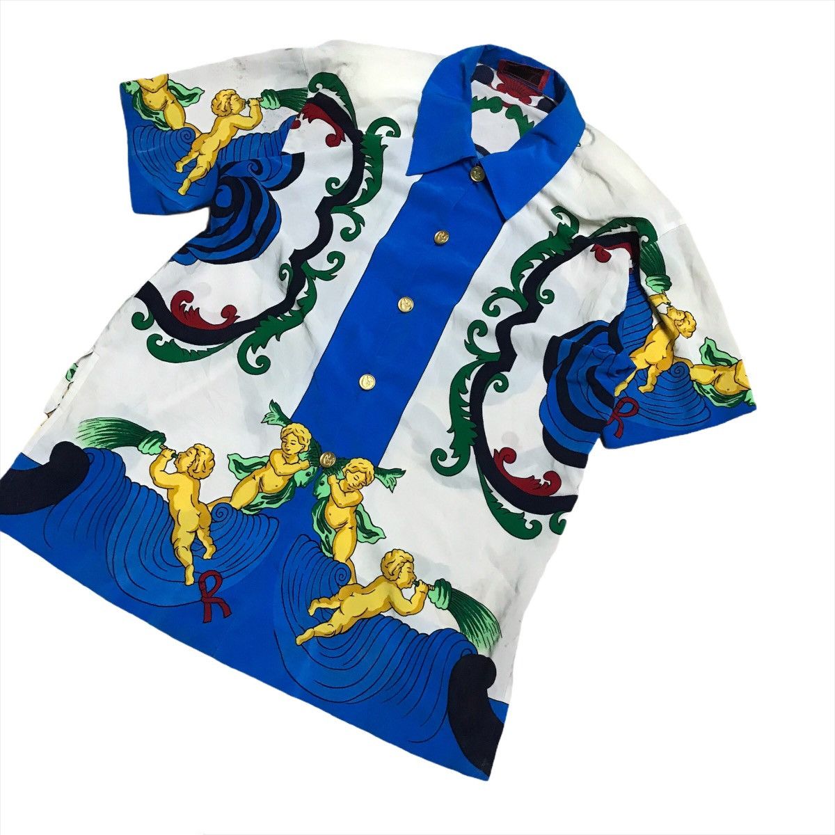 Vintage Art BigLogo Classic Buttonup Camp Collar Shirt Size US M / EU 48-50 / 2 - 4 Thumbnail