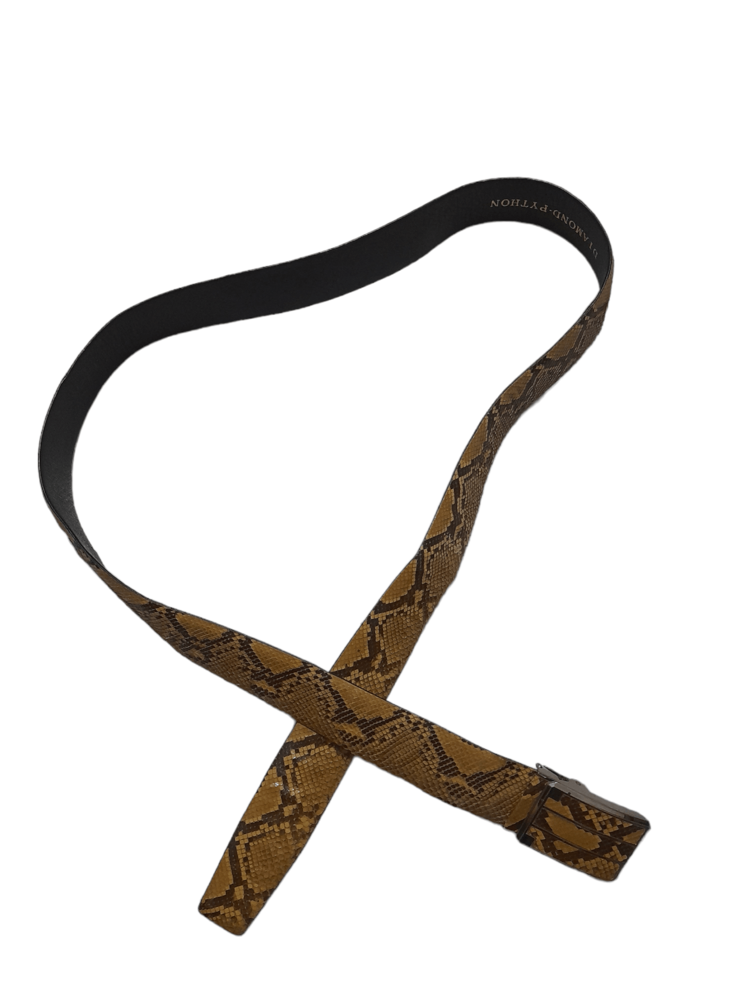 Japanese Brand × Leather Diamond Phyton Belt (E437) Size ONE SIZE - 1 Thumbnail
