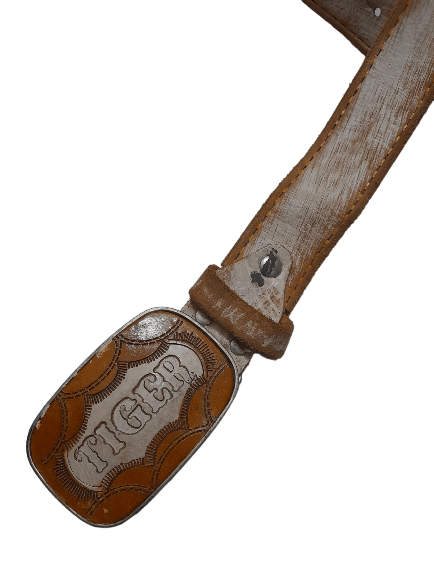 Japanese Brand × Leather Leather Tiger Buckle Belt (E438) Size ONE SIZE - 2 Thumbnail