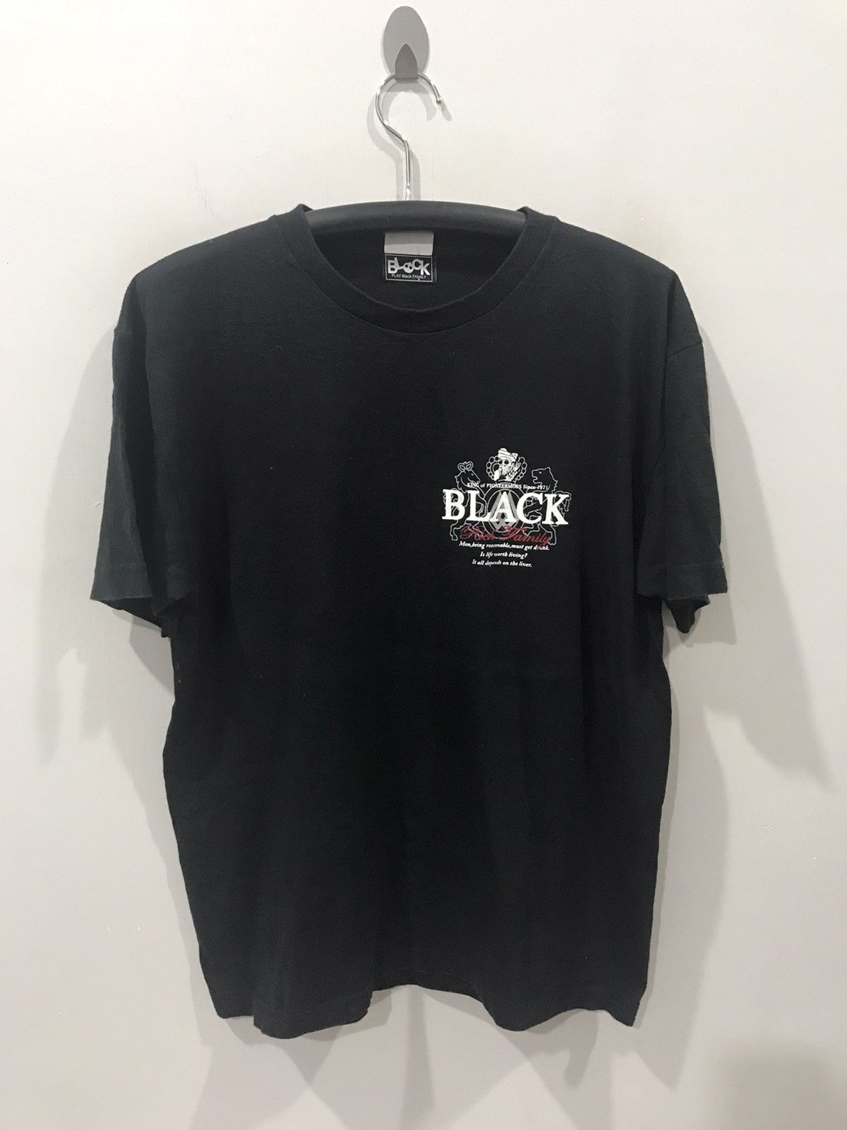 Japanese Brand PLAY Black FAMILY Japan Spell Out Shirt Size US XL / EU 56 / 4 - 3 Thumbnail