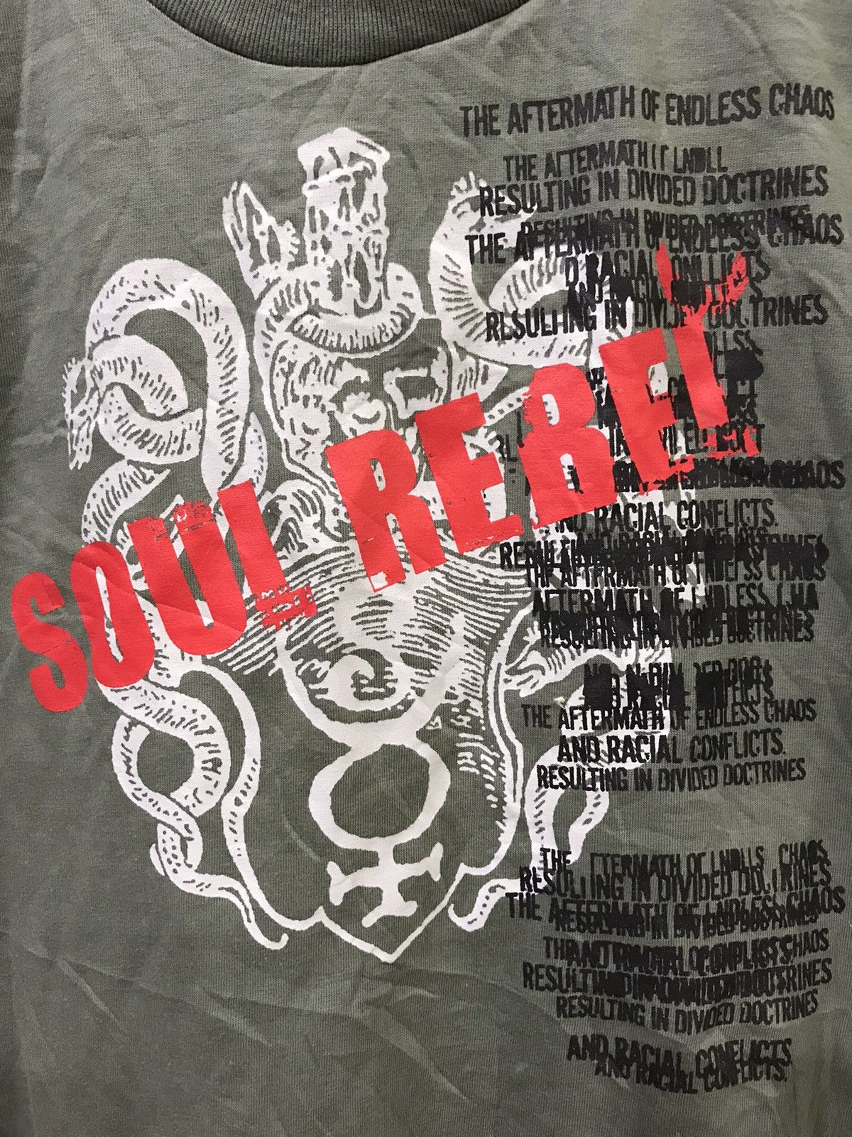 Japanese Brand SOUL REBEL Big Logo Shirt Size US L / EU 52-54 / 3 - 2 Thumbnail
