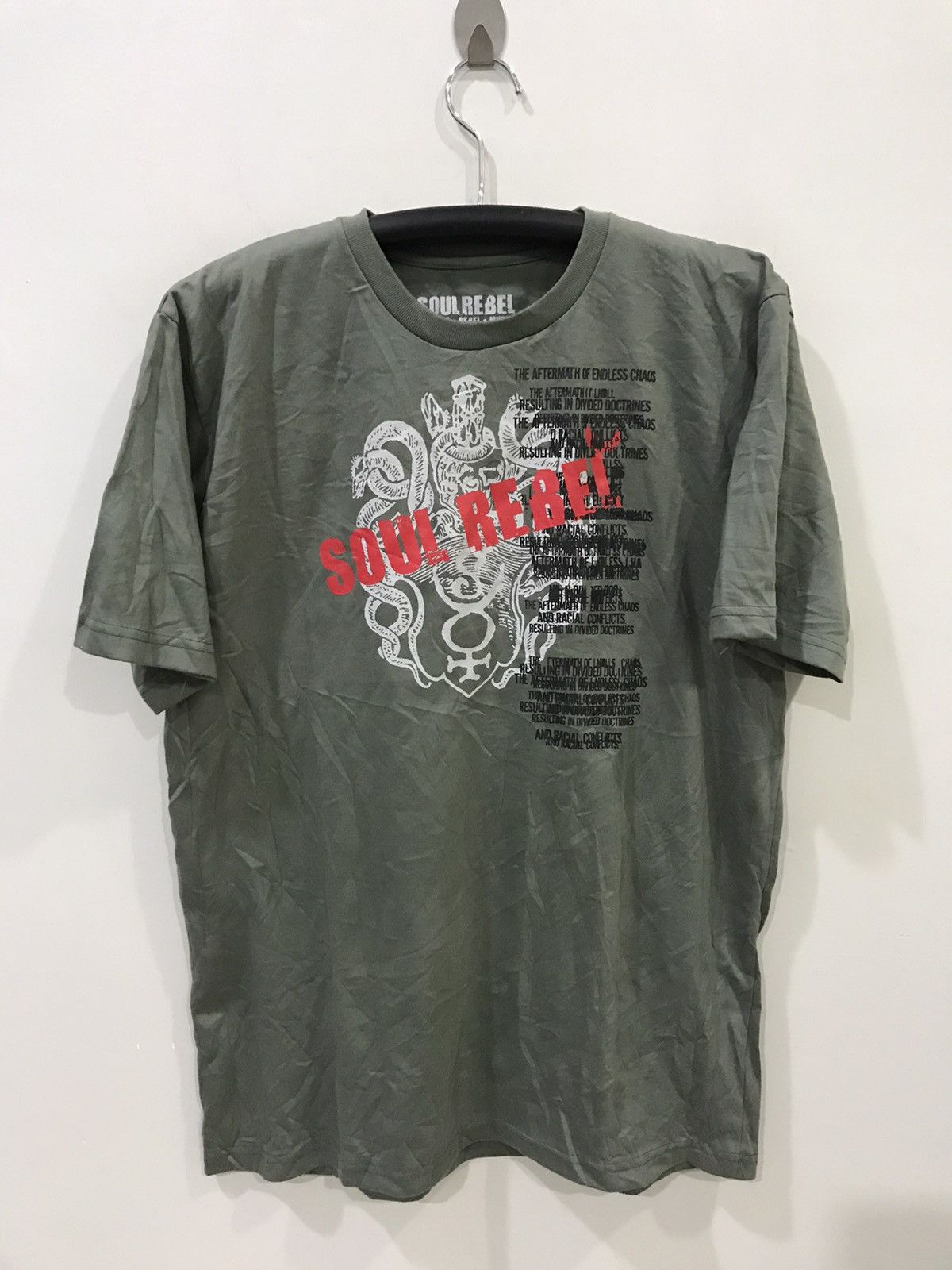 Japanese Brand SOUL REBEL Big Logo Shirt Size US L / EU 52-54 / 3 - 1 Thumbnail