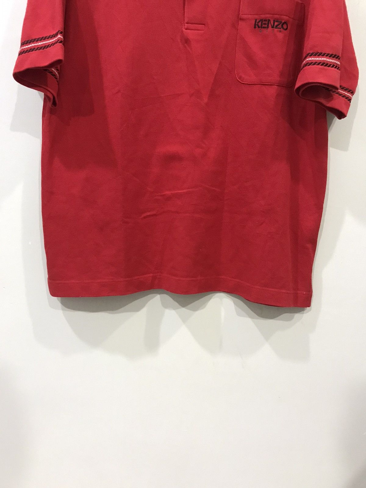 Designer × Japanese Brand × Kenzo KENZO Japanese Designer Red Polo Shirt Size US XL / EU 56 / 4 - 7 Thumbnail