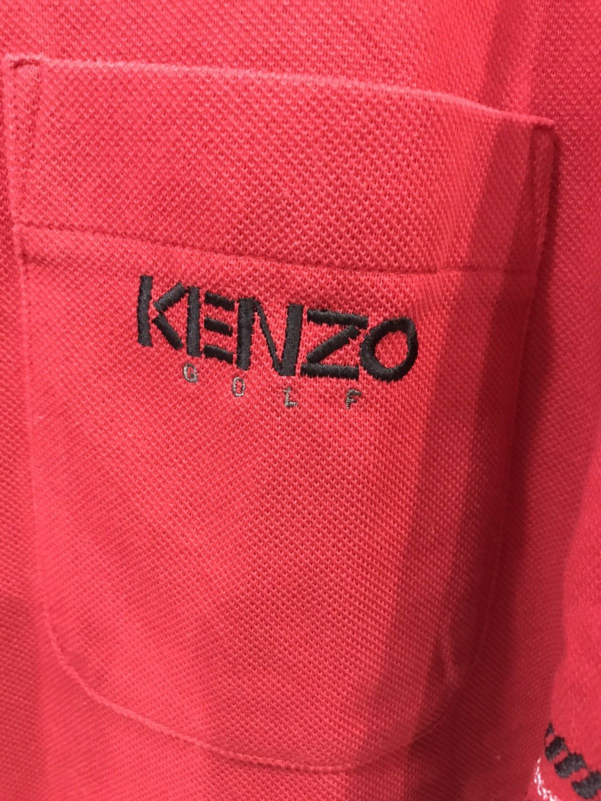 Designer × Japanese Brand × Kenzo KENZO Japanese Designer Red Polo Shirt Size US XL / EU 56 / 4 - 9 Thumbnail