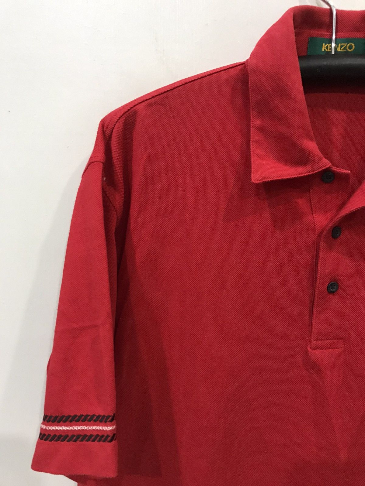 Designer × Japanese Brand × Kenzo KENZO Japanese Designer Red Polo Shirt Size US XL / EU 56 / 4 - 6 Thumbnail